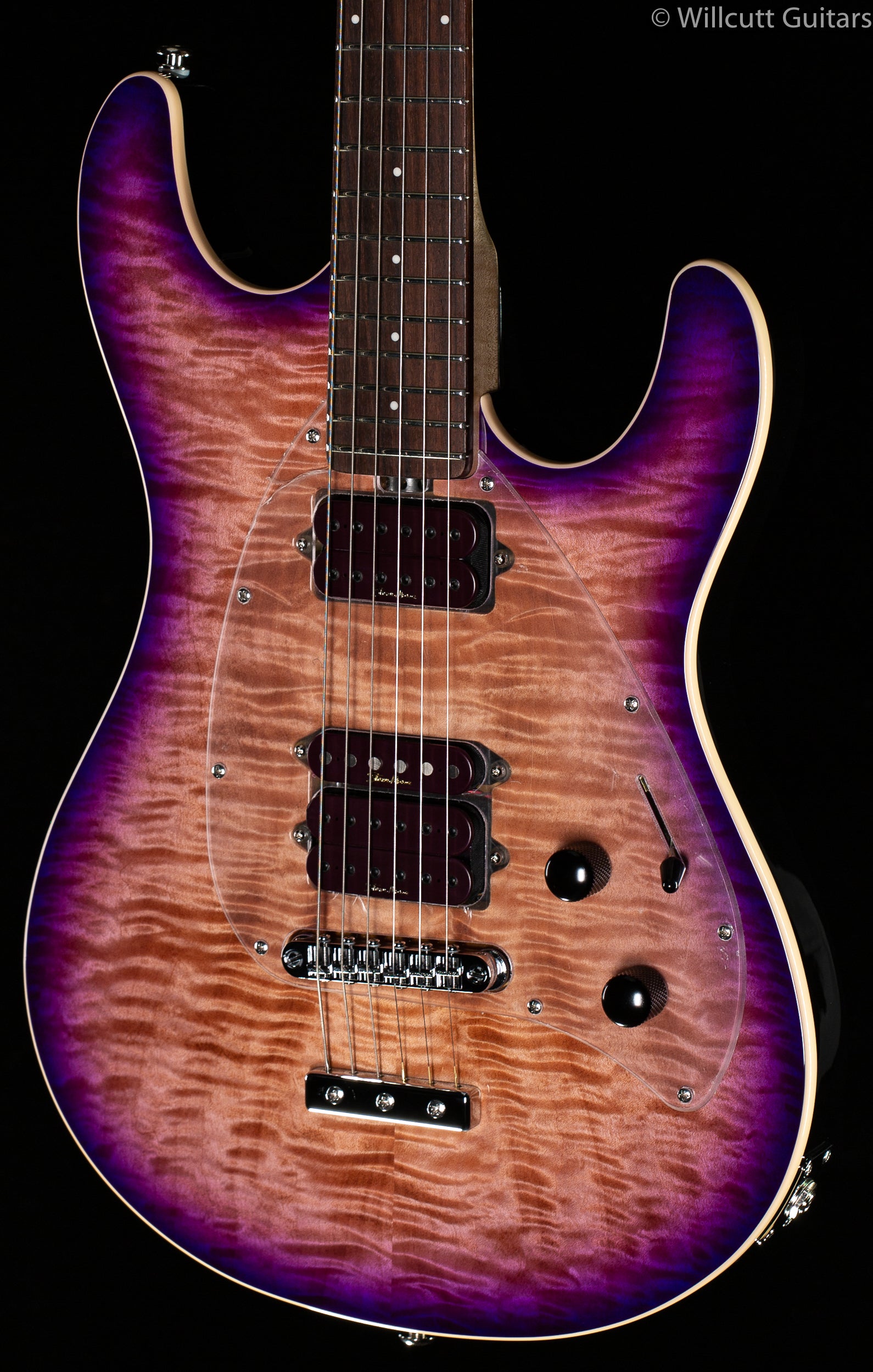Ernie Ball Music Man Steve Morse Y2D Purple Sunset Flame Ernie Ball Music Man Steve Morse Y2D Purple Sunset Flame