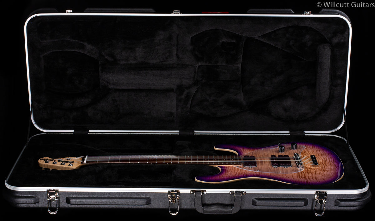 Ernie Ball Music Man Steve Morse Y2D Purple Sunset Flame