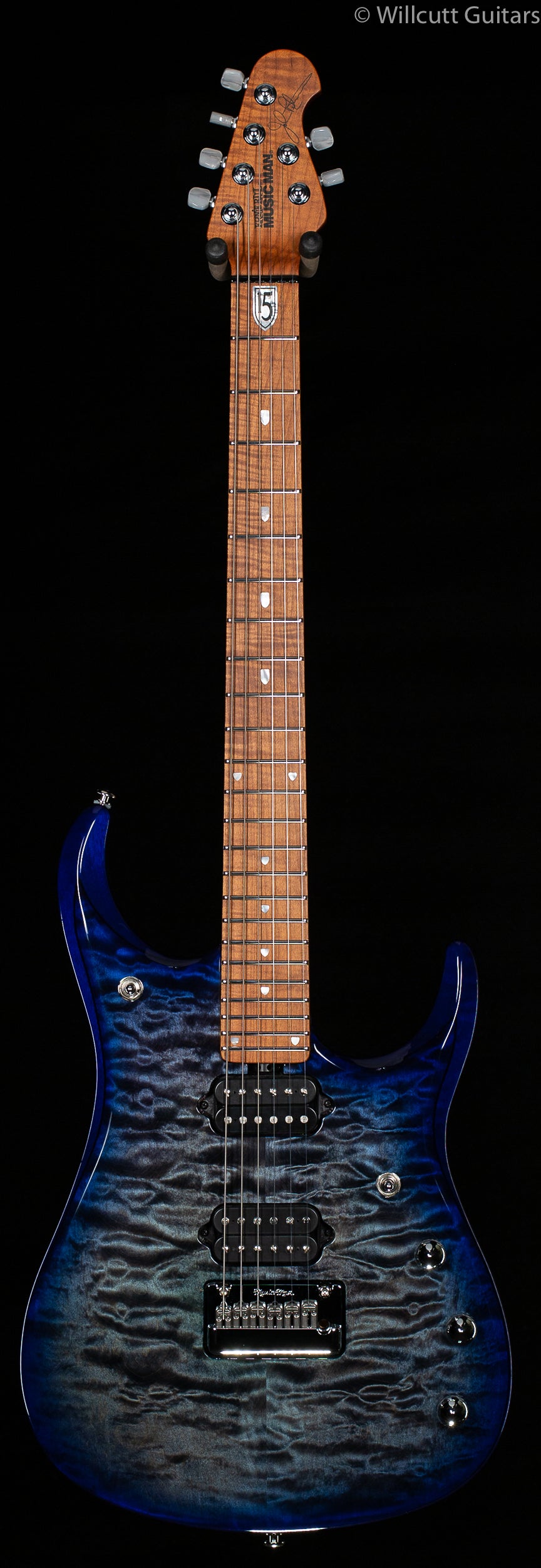 Ernie Ball Music Man JP15  Cerulean Paradise Quilt