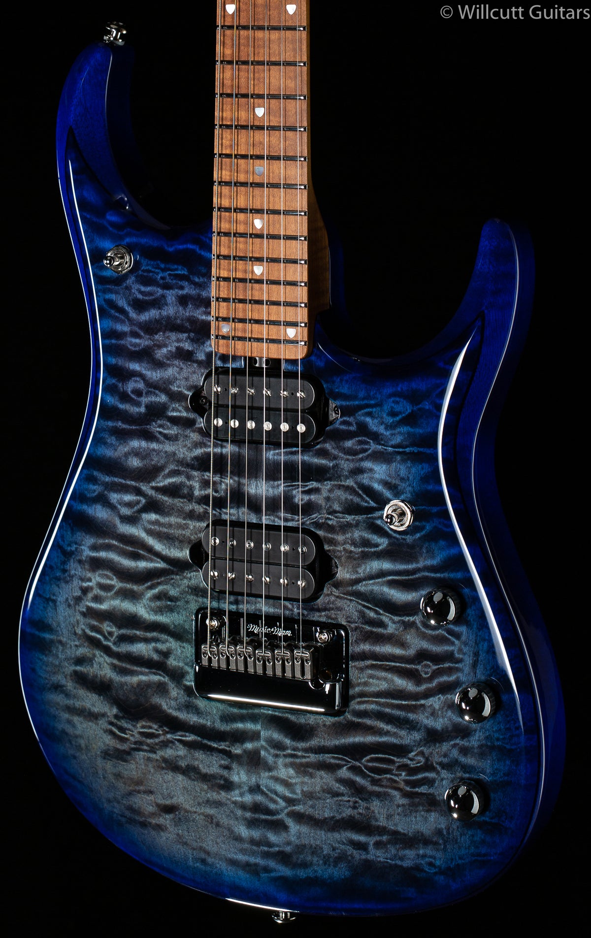 Ernie Ball Music Man JP15  Cerulean Paradise Quilt