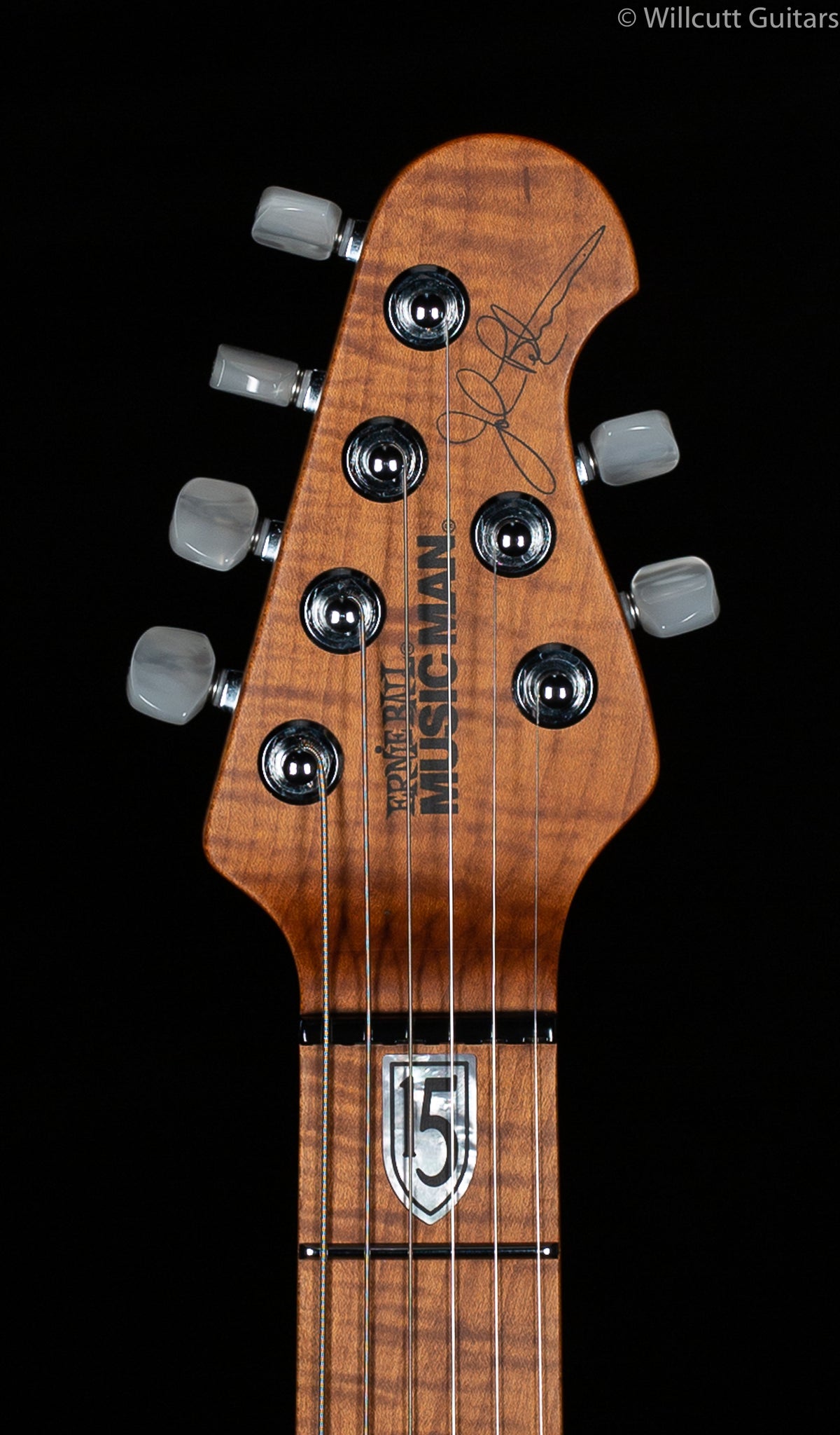 Ernie Ball Music Man JP15  Cerulean Paradise Quilt