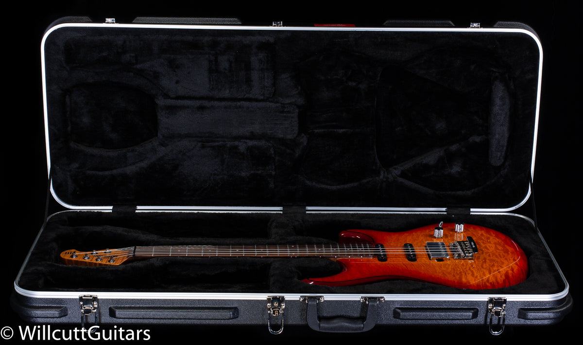 Ernie Ball Music Man Luke III HSS Maple Top Cherry Burst Quilt