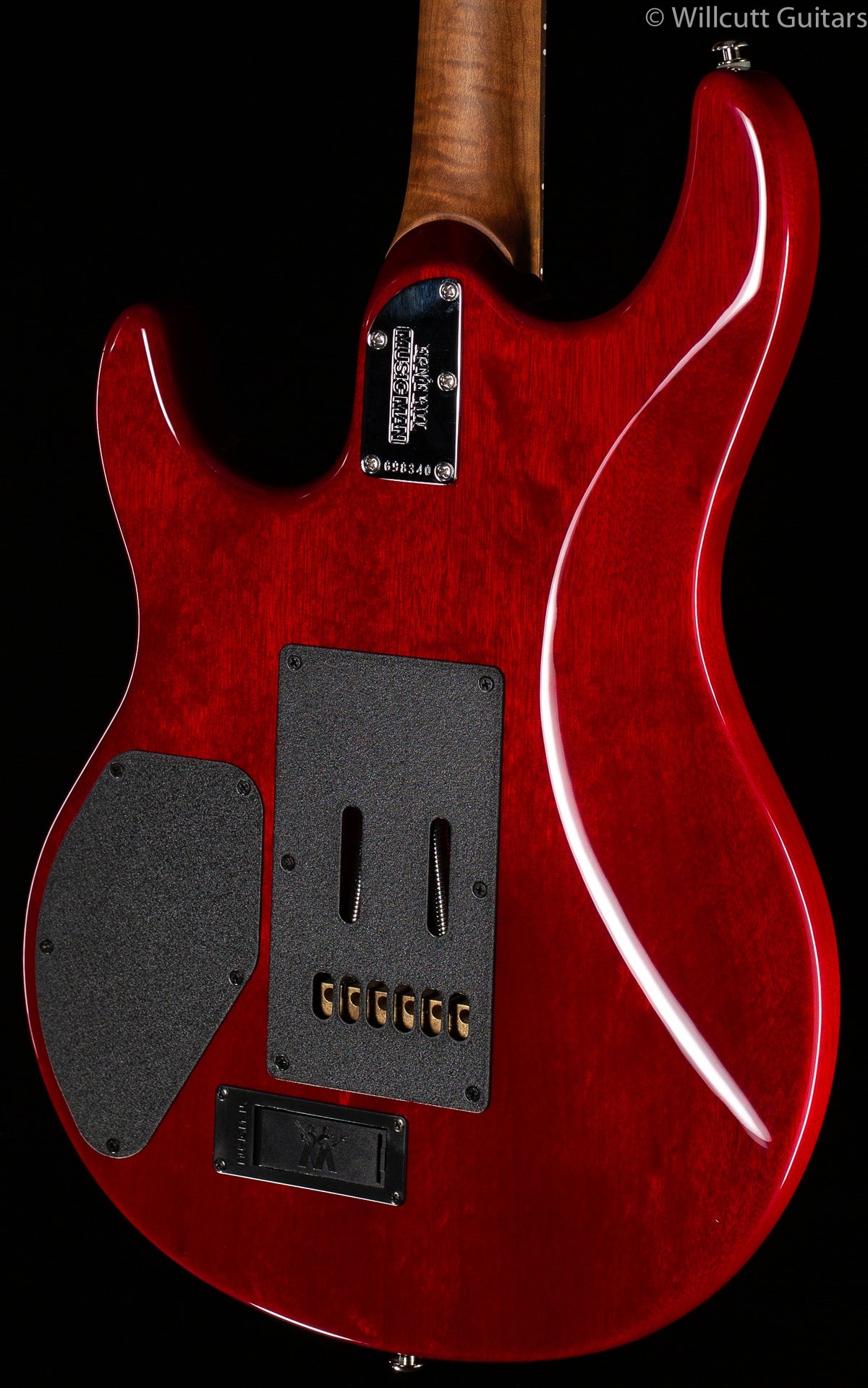 Ernie Ball Music Man Luke III HH Maple Top Cherry Burst Quilt