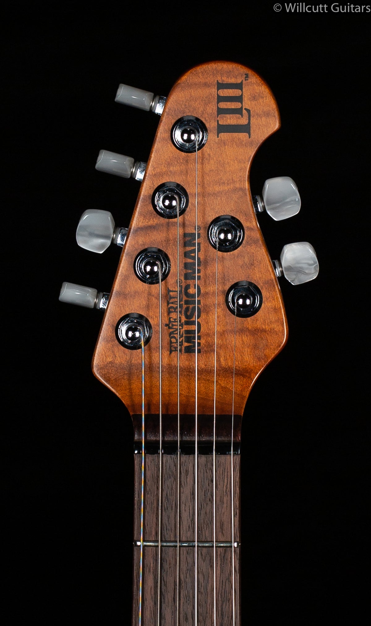 Ernie Ball Music Man Luke III HH Maple Top Cherry Burst Quilt