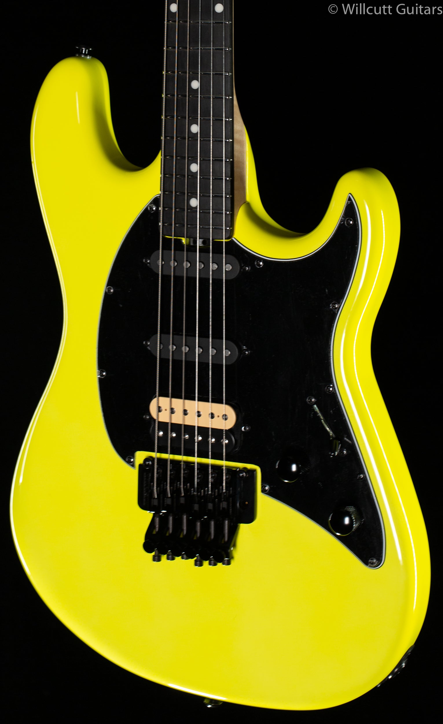 Ernie Ball Music Man BFR Cutlass HSS Floyd Lemon Yellow - Willcutt 