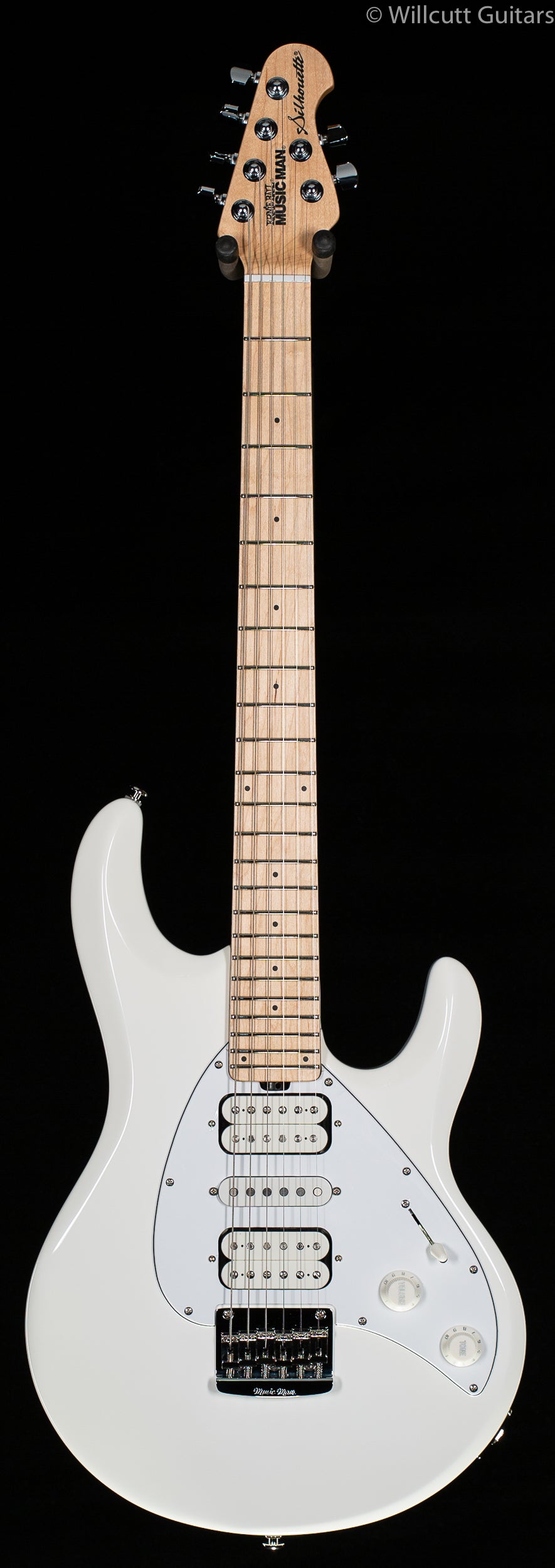 Ernie Ball Music Man Silhouette HSH Hardtail White - Willcutt Guitars