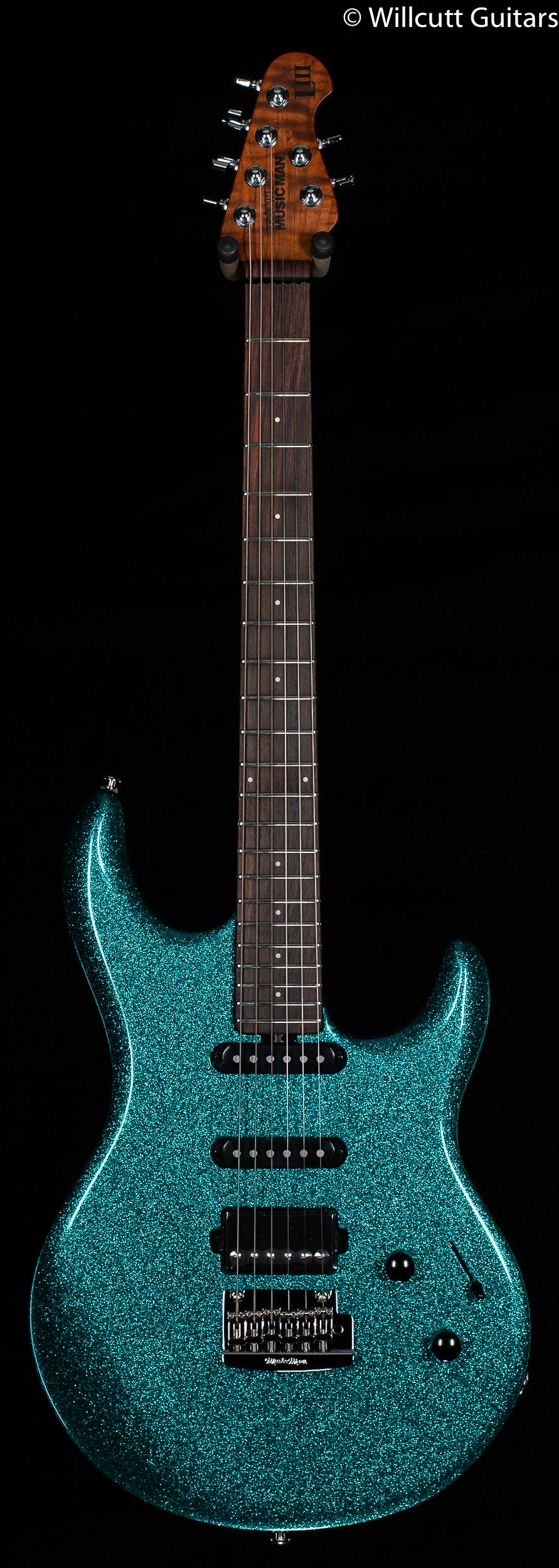 Ernie Ball Music Man Luke 3 HSS Ocean Sparkle Figured Roasted Maple w/ Rosewood Fretboard