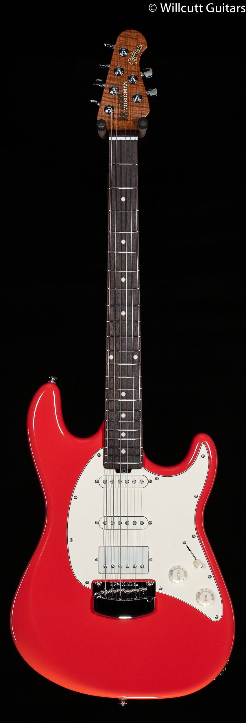 Ernie Ball Music Man Cutlass HSS Trem Coral Red