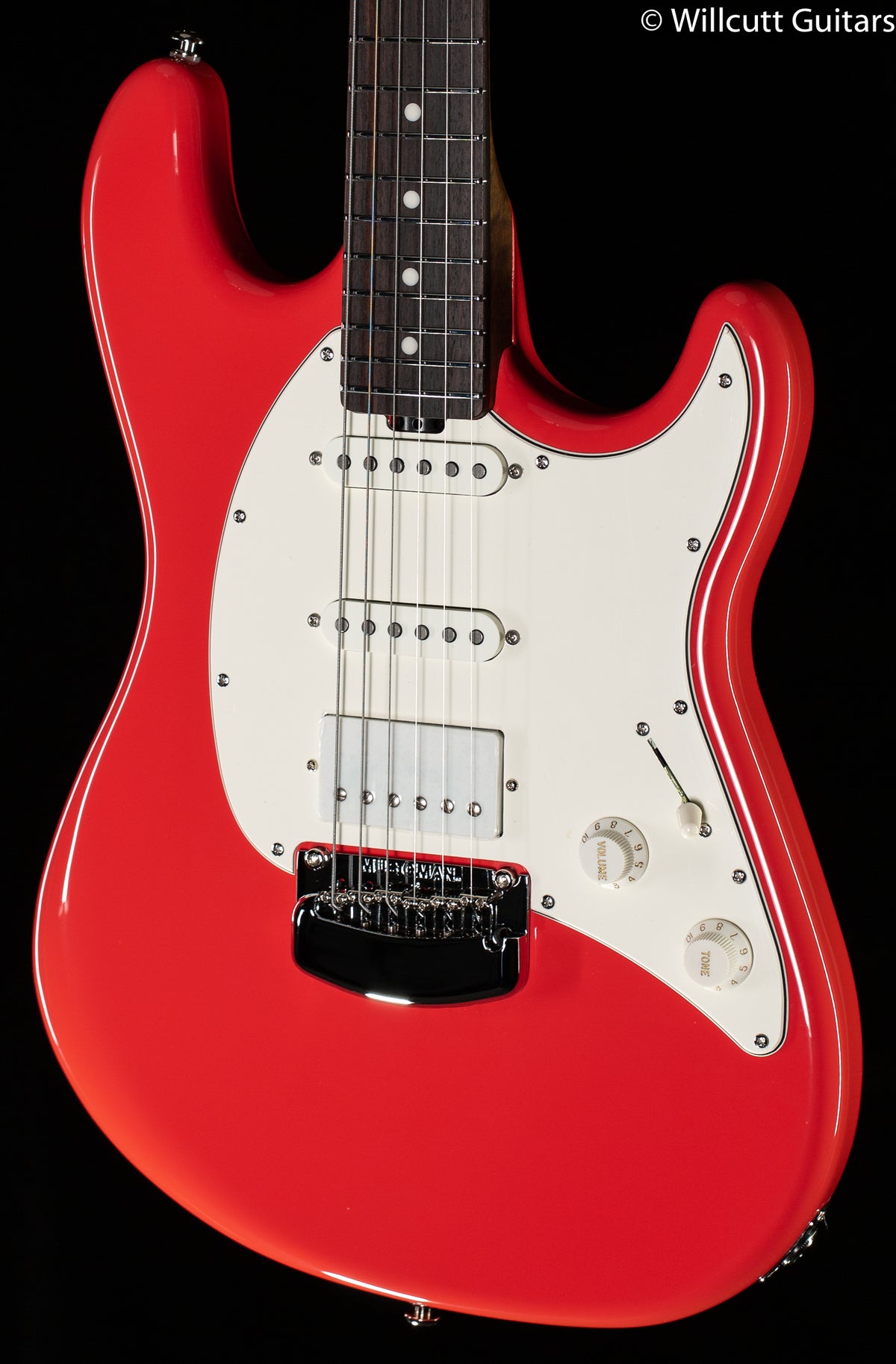 Ernie Ball Music Man Cutlass HSS Trem Coral Red