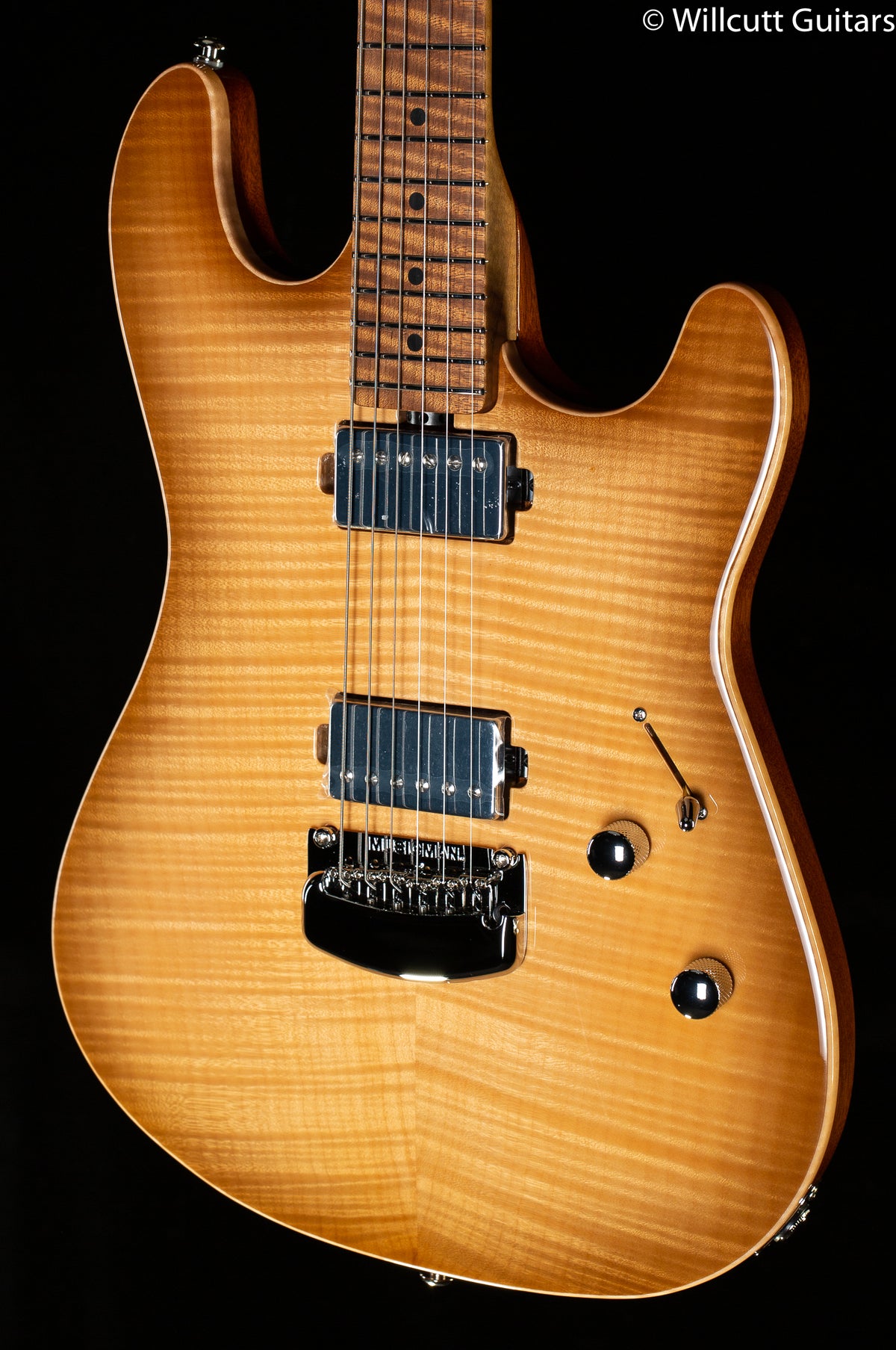 Ernie Ball Music Man Sabre HH Trem Honey Suckle Flame