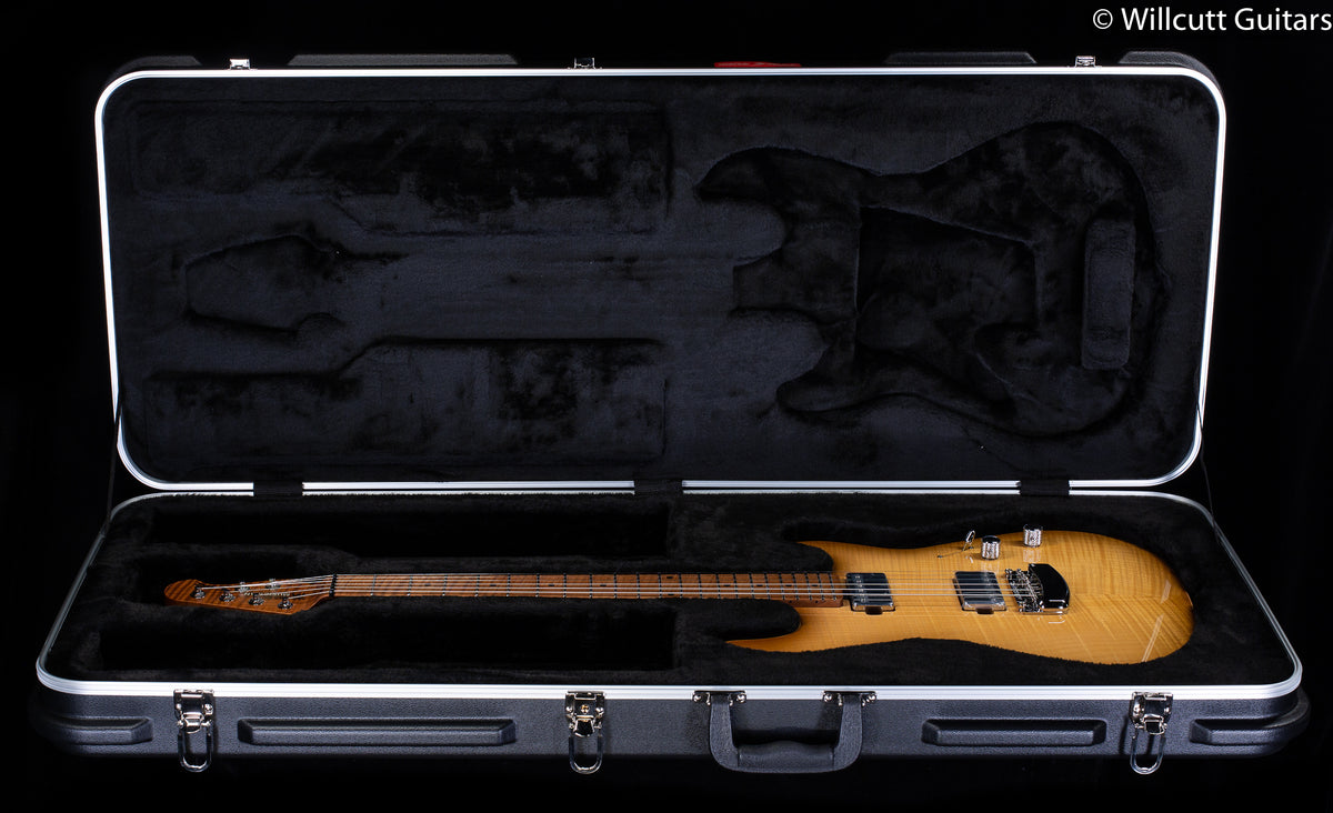 Ernie Ball Music Man Sabre HH Trem Honey Suckle Flame