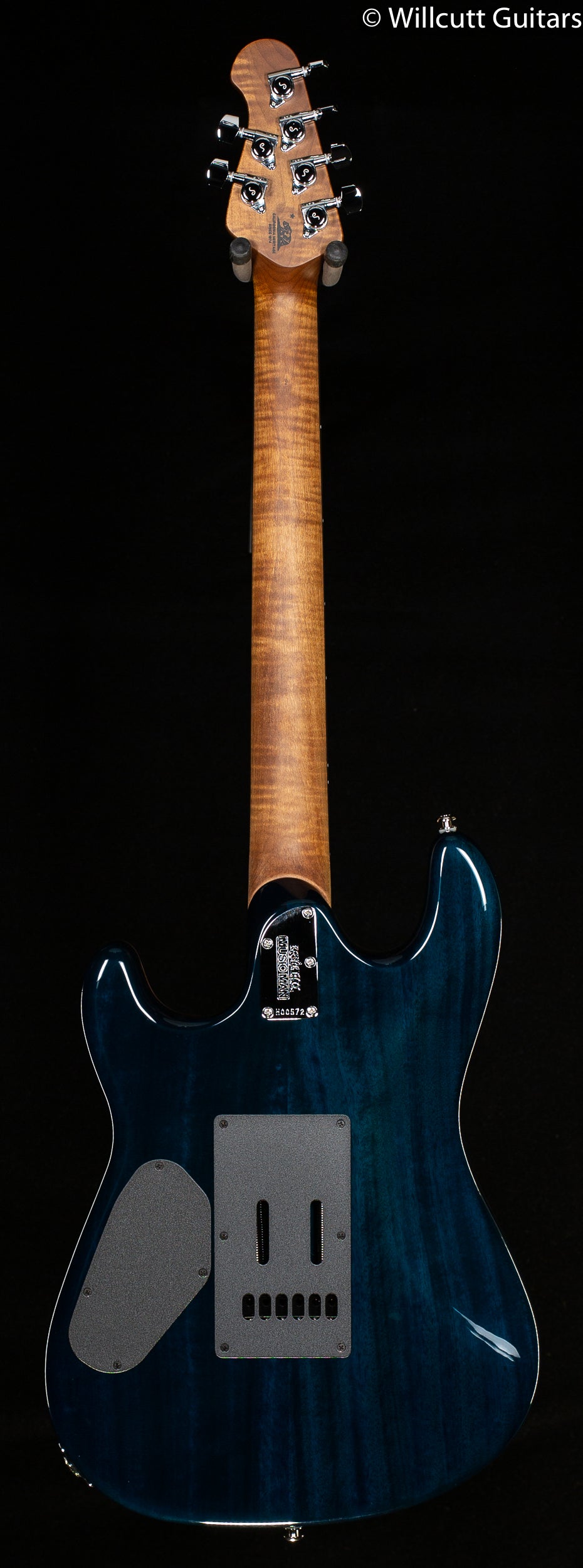 Ernie Ball Music Man Sabre Guitar HH Trem Deep Blue Burst