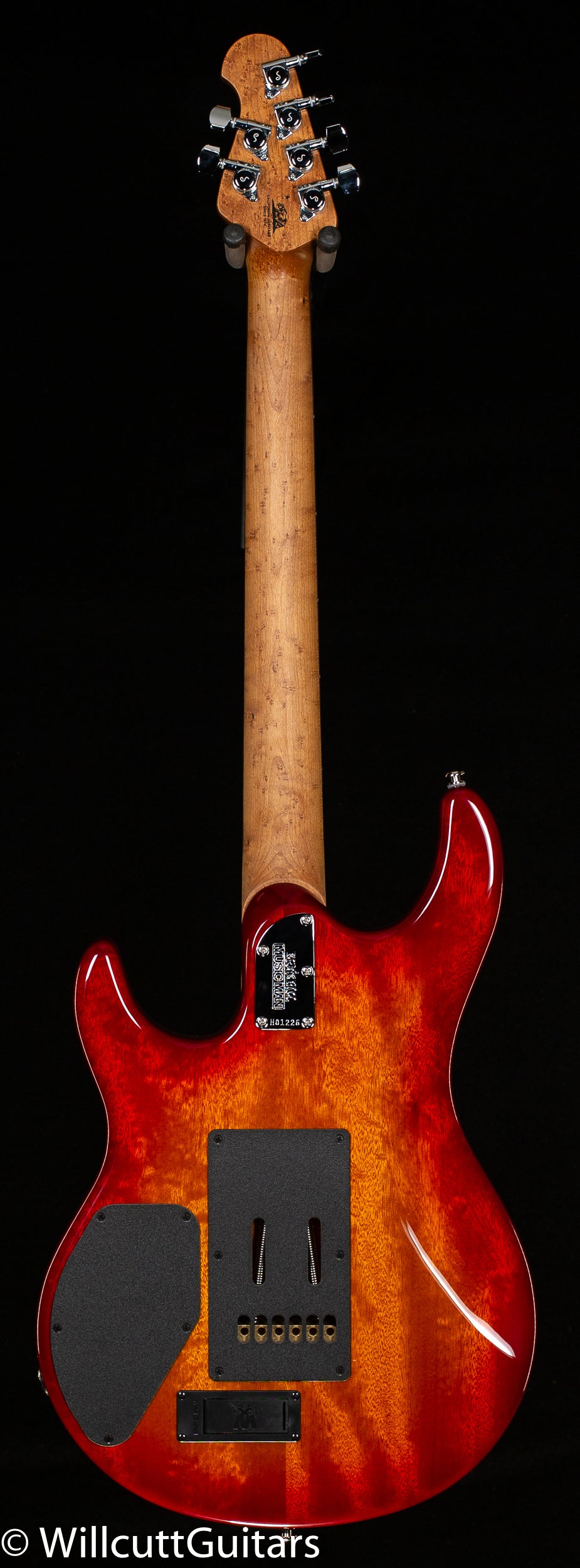 Ernie Ball Music Man Luke III HH Maple Top Cherry Burst Quilt