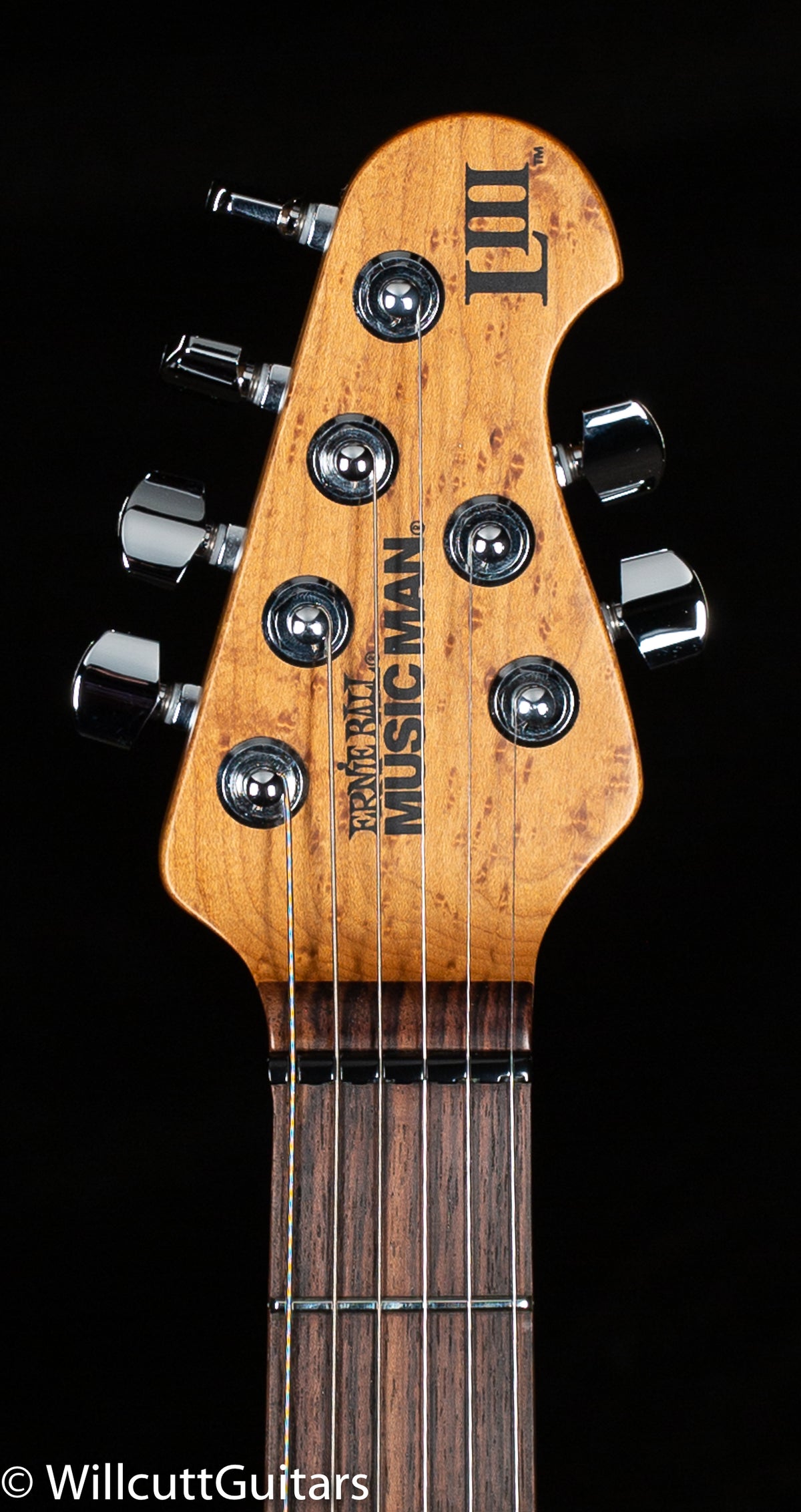 Ernie Ball Music Man Luke III HH Maple Top Cherry Burst Quilt