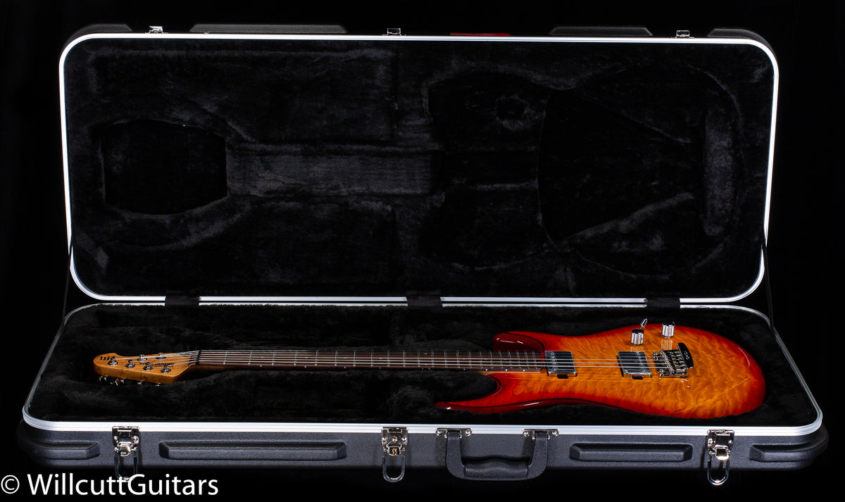Ernie Ball Music Man Luke III HH Maple Top Cherry Burst Quilt
