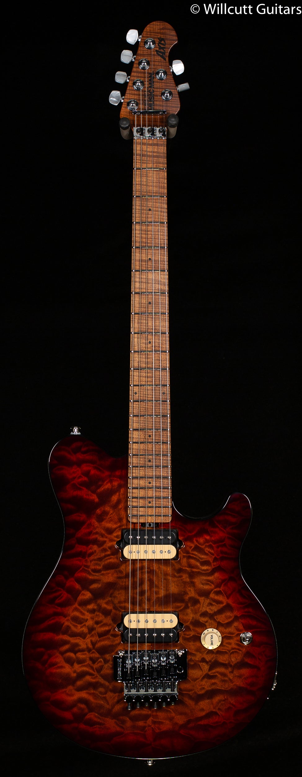 ギター MUSICMAN Axis ROASTED AMBER Quilt Ernie Ball Music Man Axis Roasted Amber Quilt