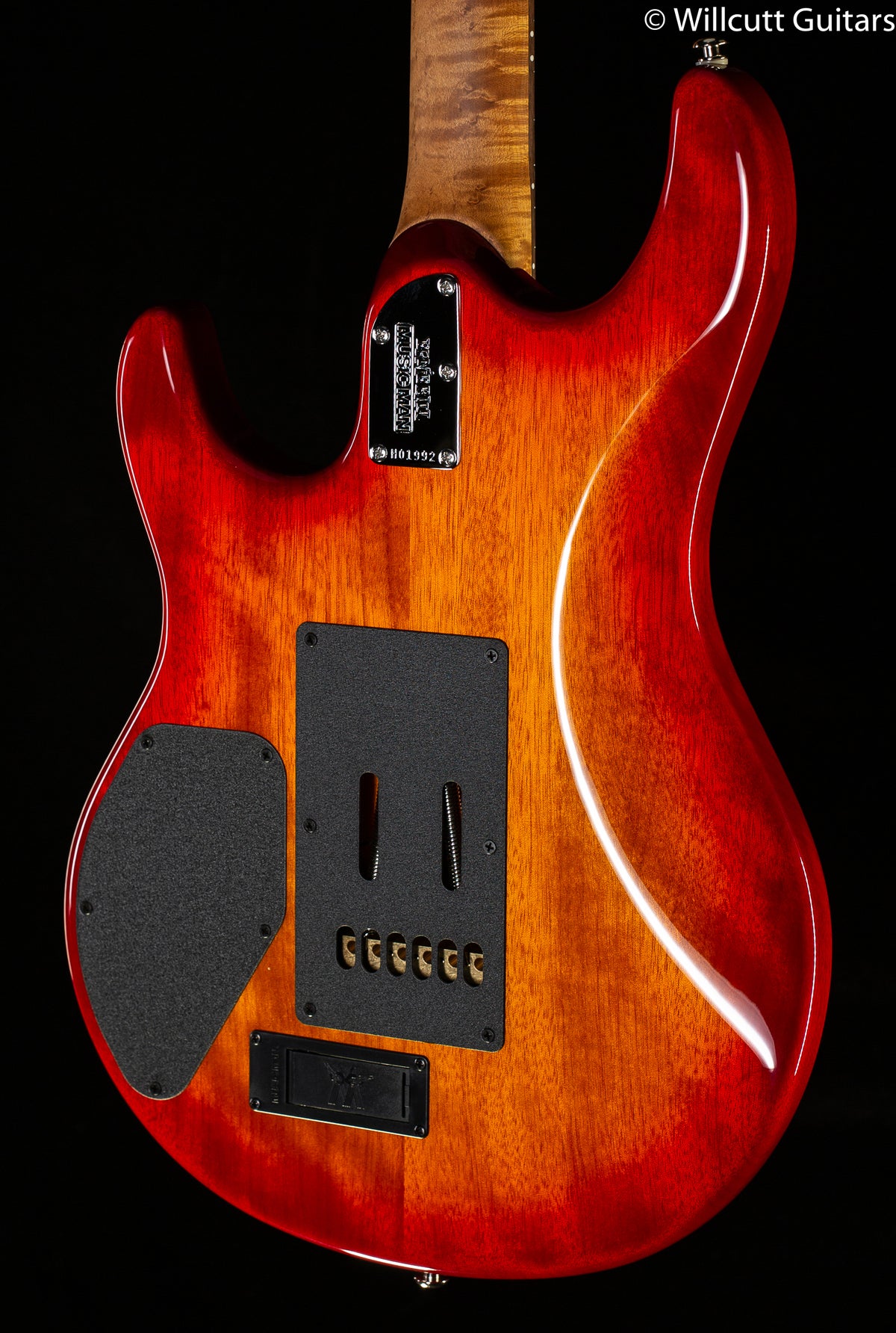 Ernie Ball Music Man Luke III HSS Flame Maple Top Cherry Burst