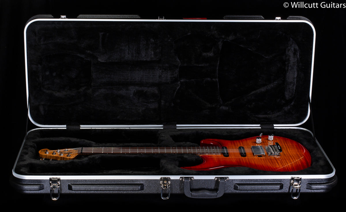 Ernie Ball Music Man Luke III HSS Flame Maple Top Cherry Burst