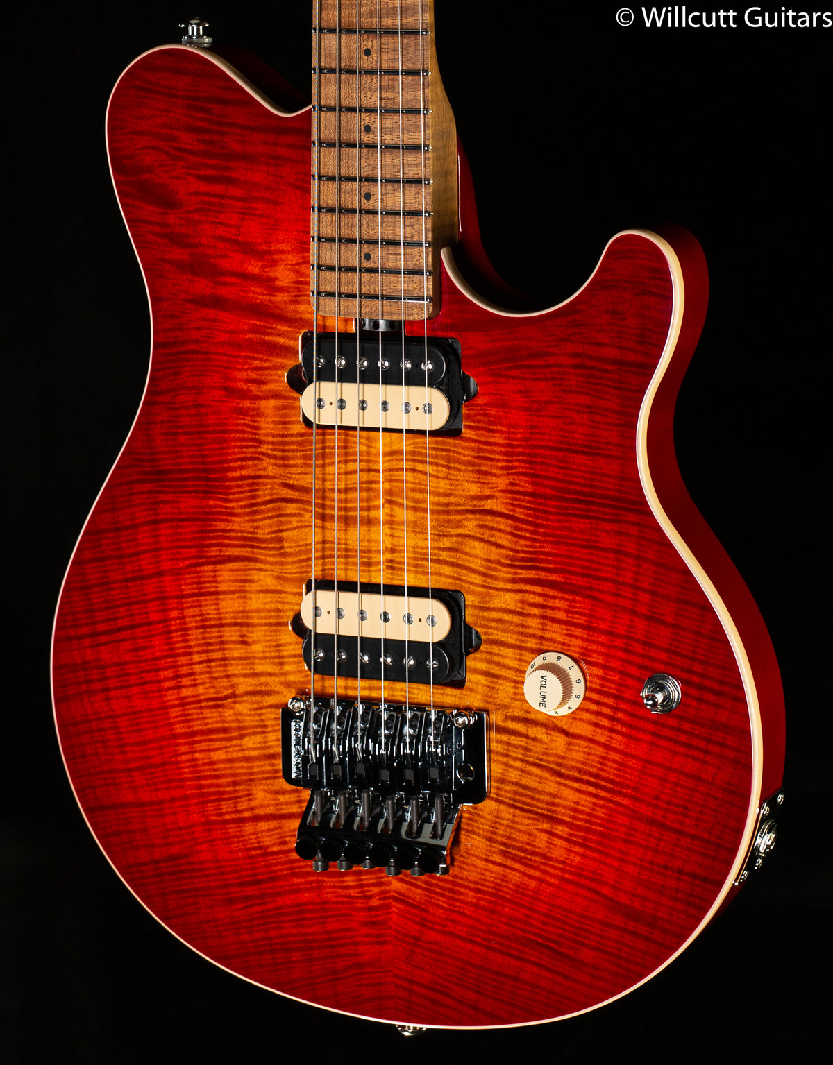 Ernie Ball Music Man Willcutt Limited Axis Lava Burst Flame
