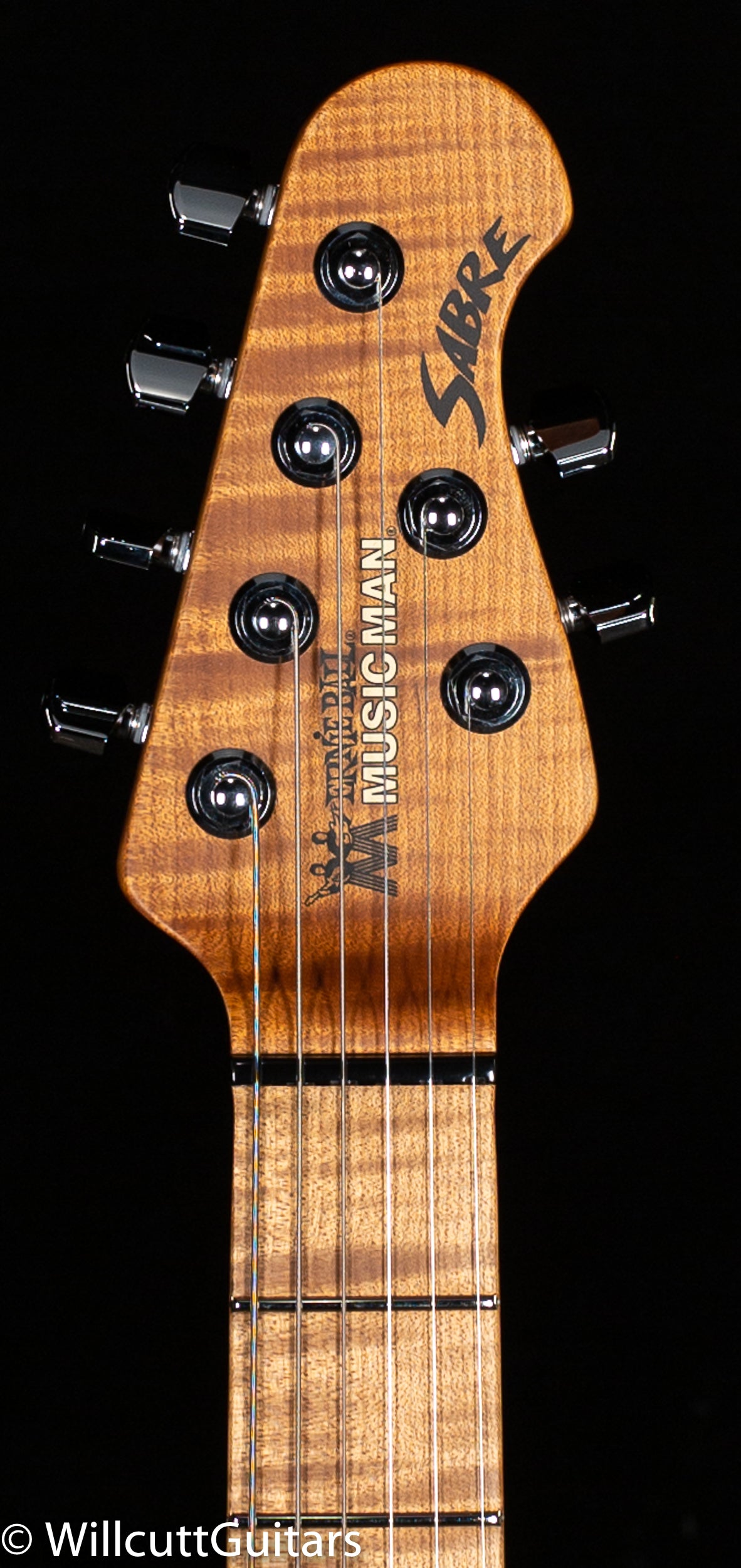 Ernie Ball Music Man Sabre HT Guitar HH Trem Yucatan Blue (253)