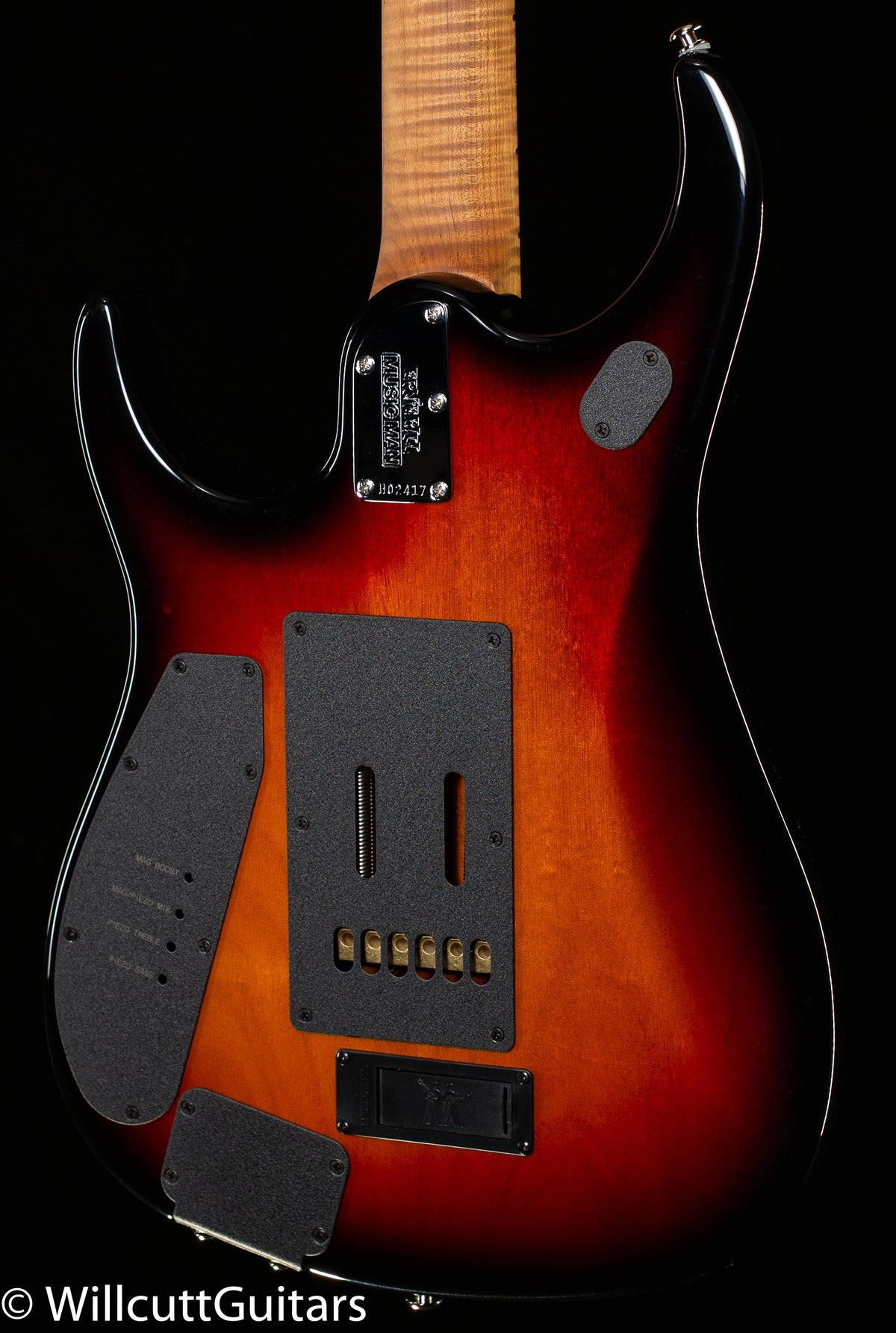 Ernie Ball Music Man JP15 Piezo Tiger Eye Flame Top (417)