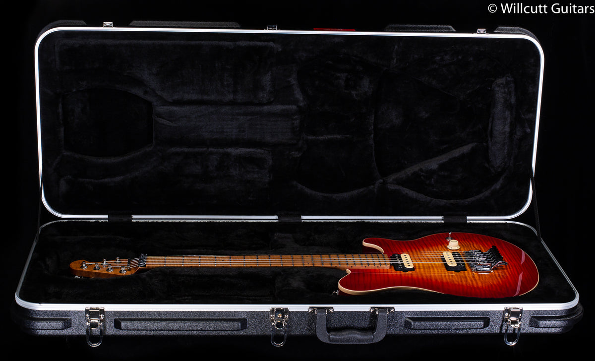 Ernie Ball Music Man Willcutt Limited Axis Lava Burst Flame Floyd Rose (465)