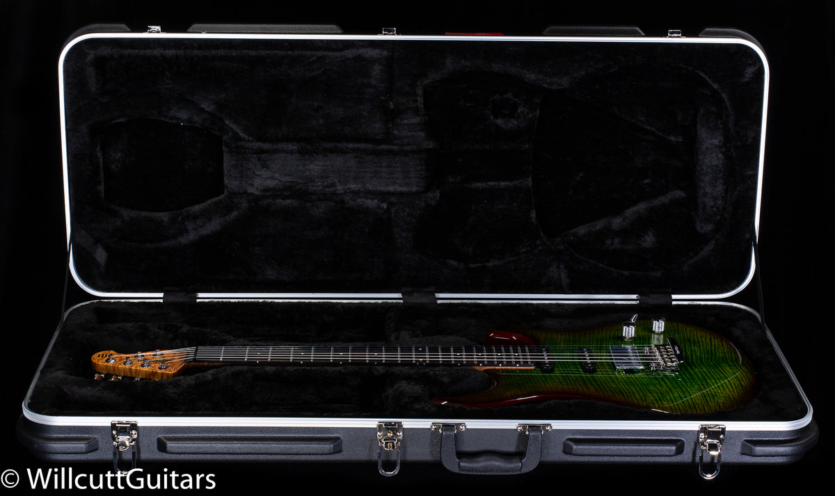 Ernie Ball Music Man Luke III HSS Maple Top Lucious Luke Green