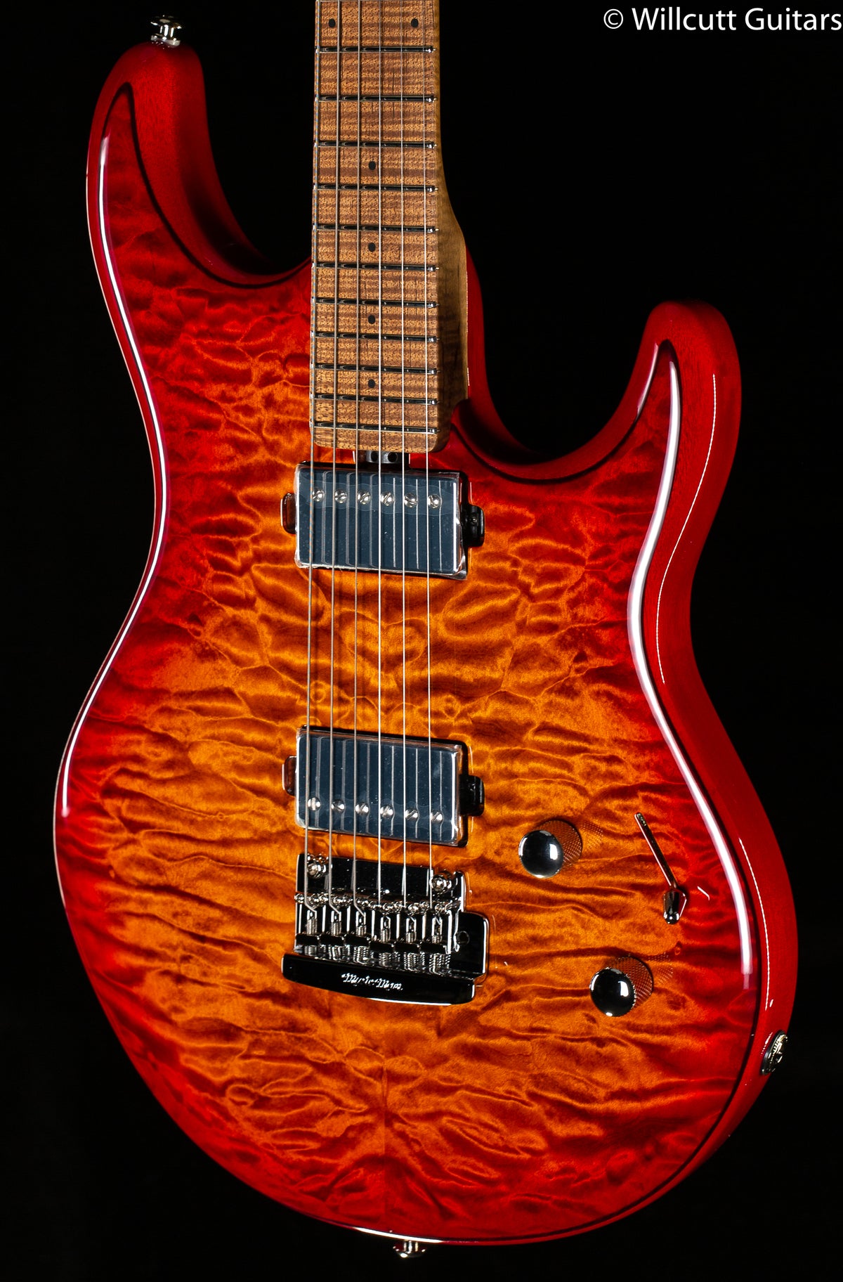 Ernie Ball Music Man Luke III HH Maple Top Lava Burst Quilt (842)