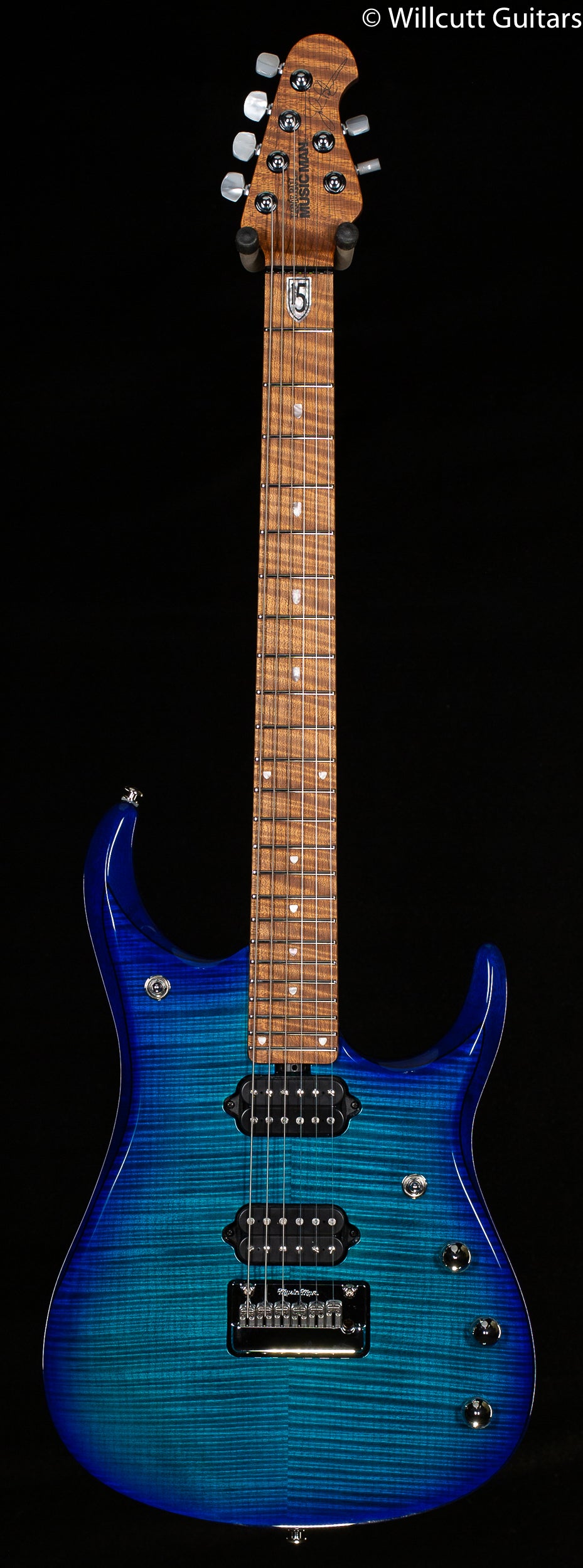 Ernie Ball Music Man JP15 Cerulean Paradise Flame