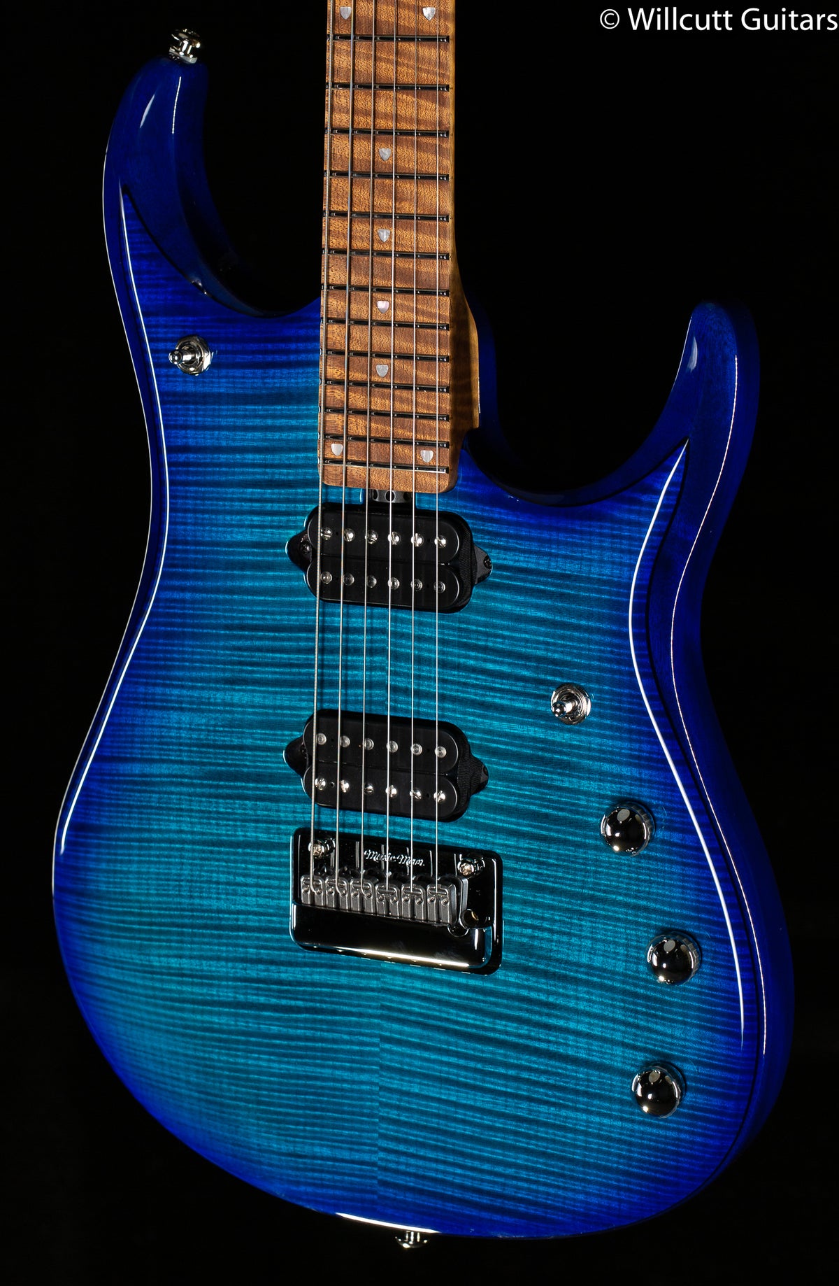 Ernie Ball Music Man JP15 Cerulean Paradise Flame