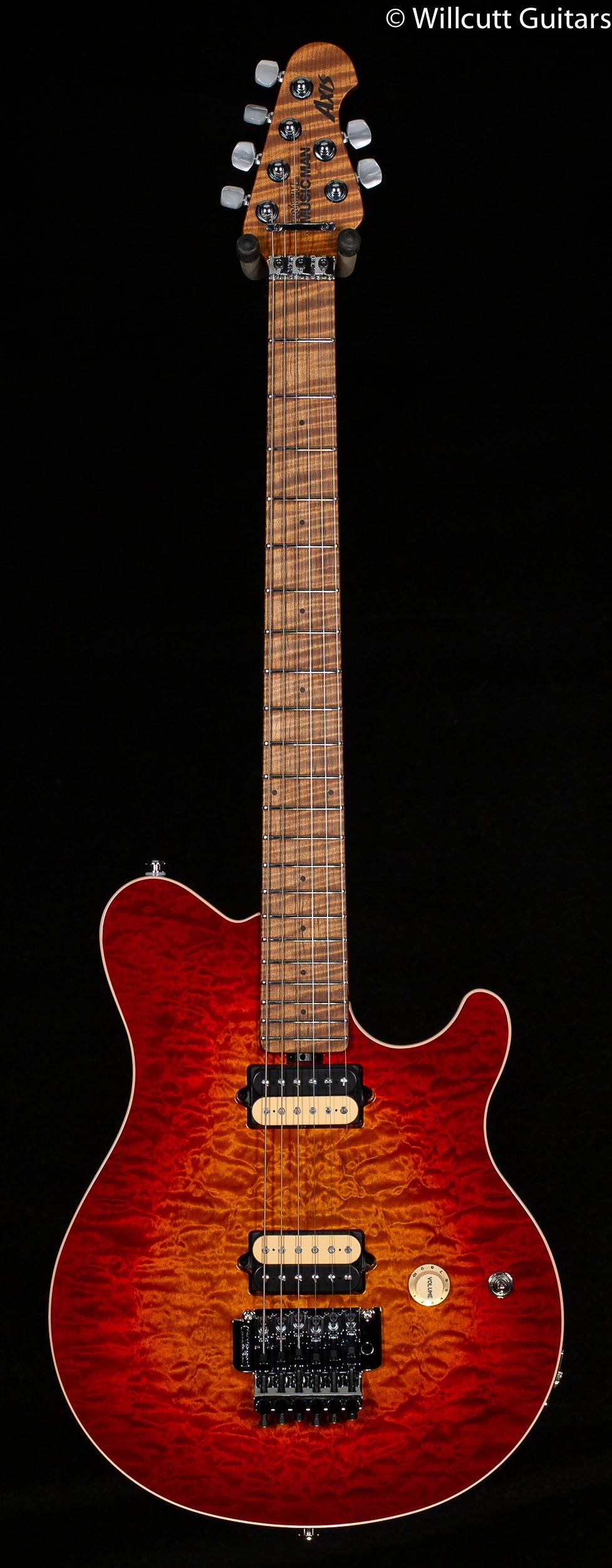 Ernie Ball Music Man Willcutt Limited Axis Lava Burst Quilt Floyd Rose