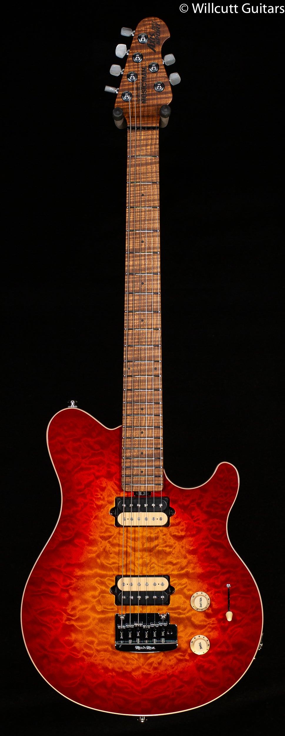 Ernie Ball Music Man Willcutt Limited Axis Super Sport HH Lava Burst Quilt