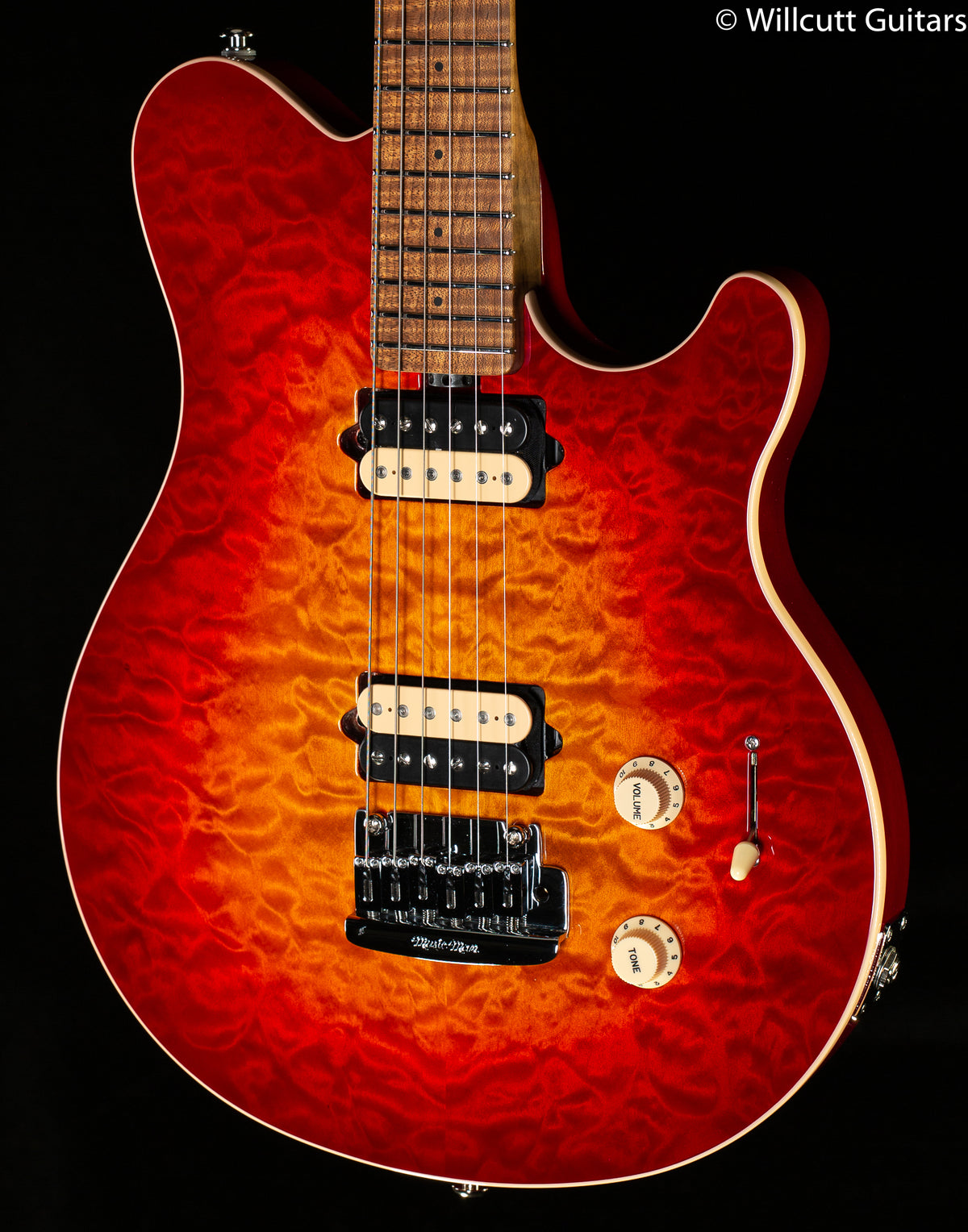 Ernie Ball Music Man Willcutt Limited Axis Super Sport HH Lava Burst Quilt
