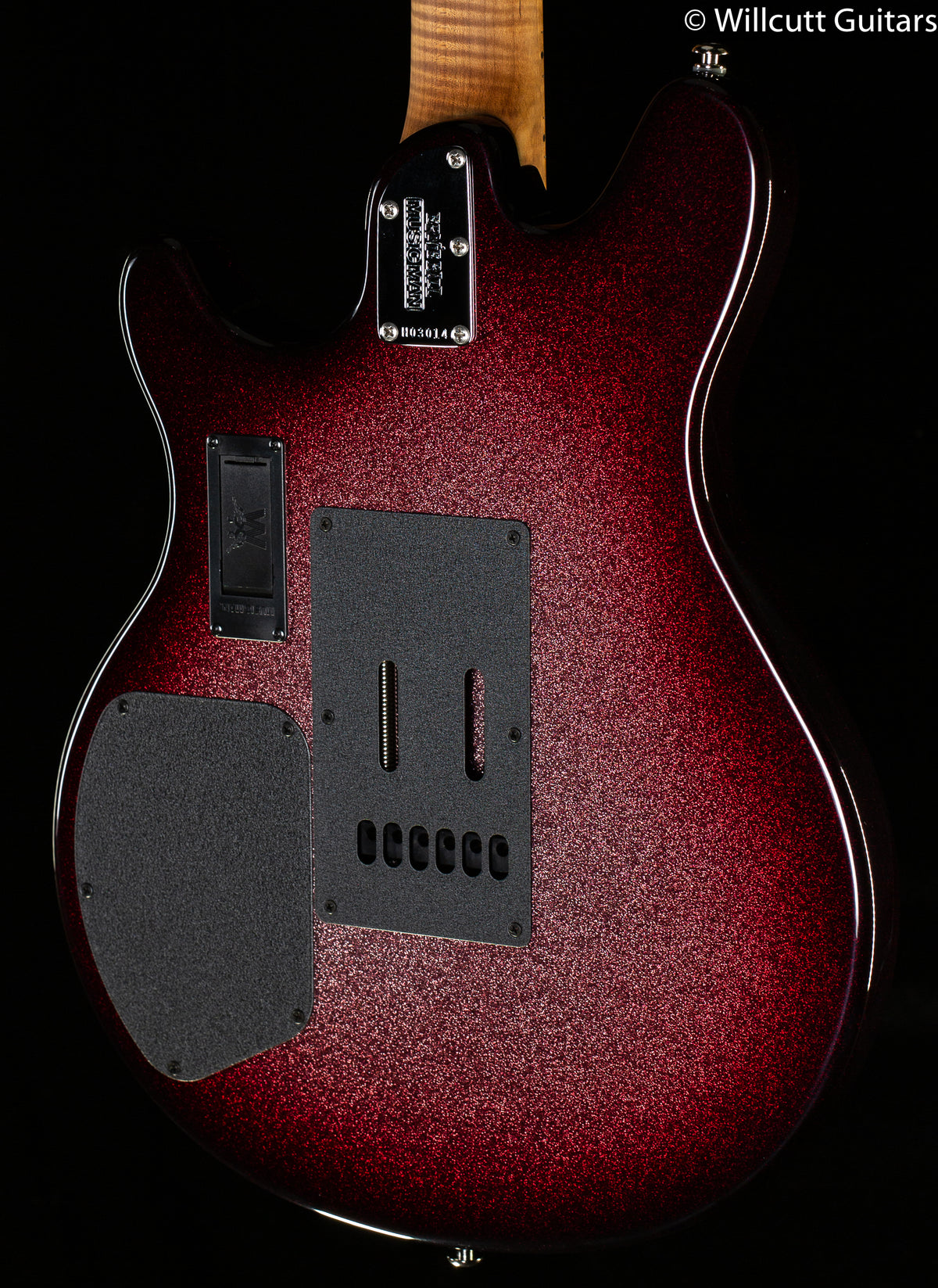 Ernie Ball Music Man Valentine Tremolo Maroon Burst Sparkle (014)