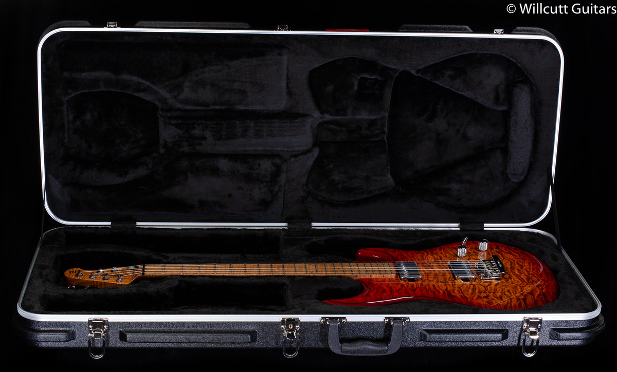 Ernie Ball Music Man Luke III HH Maple Top Lava Burst Quilt (019)
