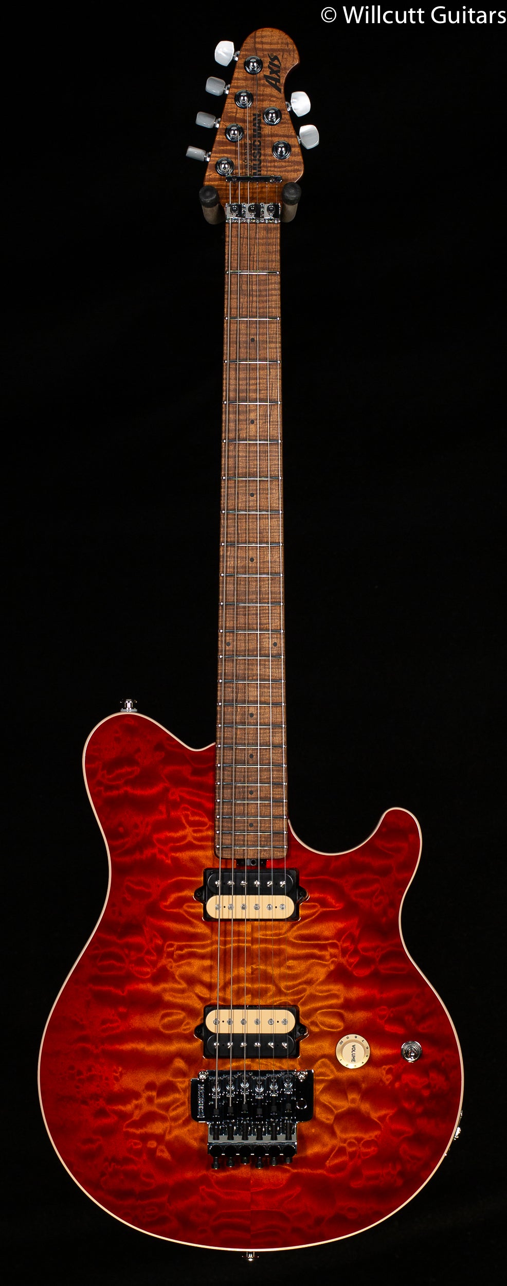 Ernie Ball Music Man Willcutt Limited Axis Lava Burst Quilt Floyd Rose (072)