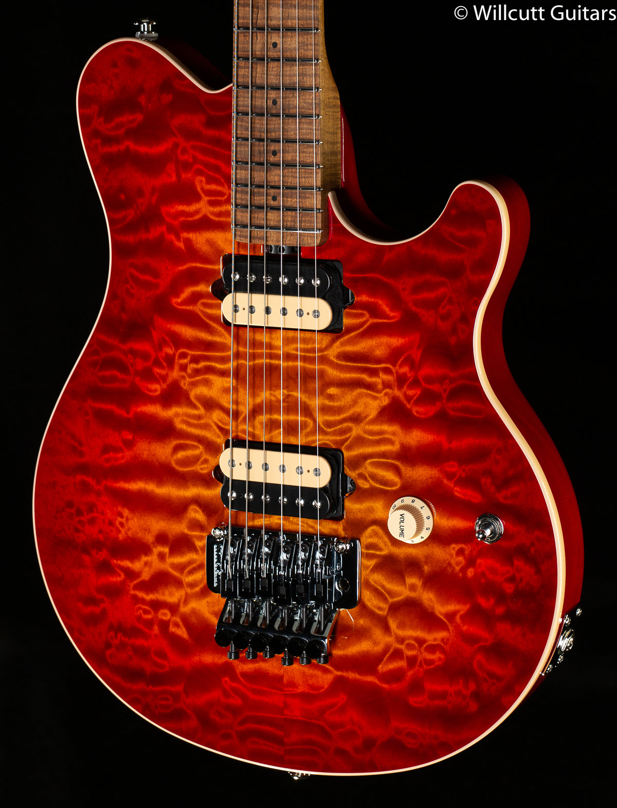Ernie Ball Music Man Willcutt Limited Axis Lava Burst Quilt Floyd Rose (072)