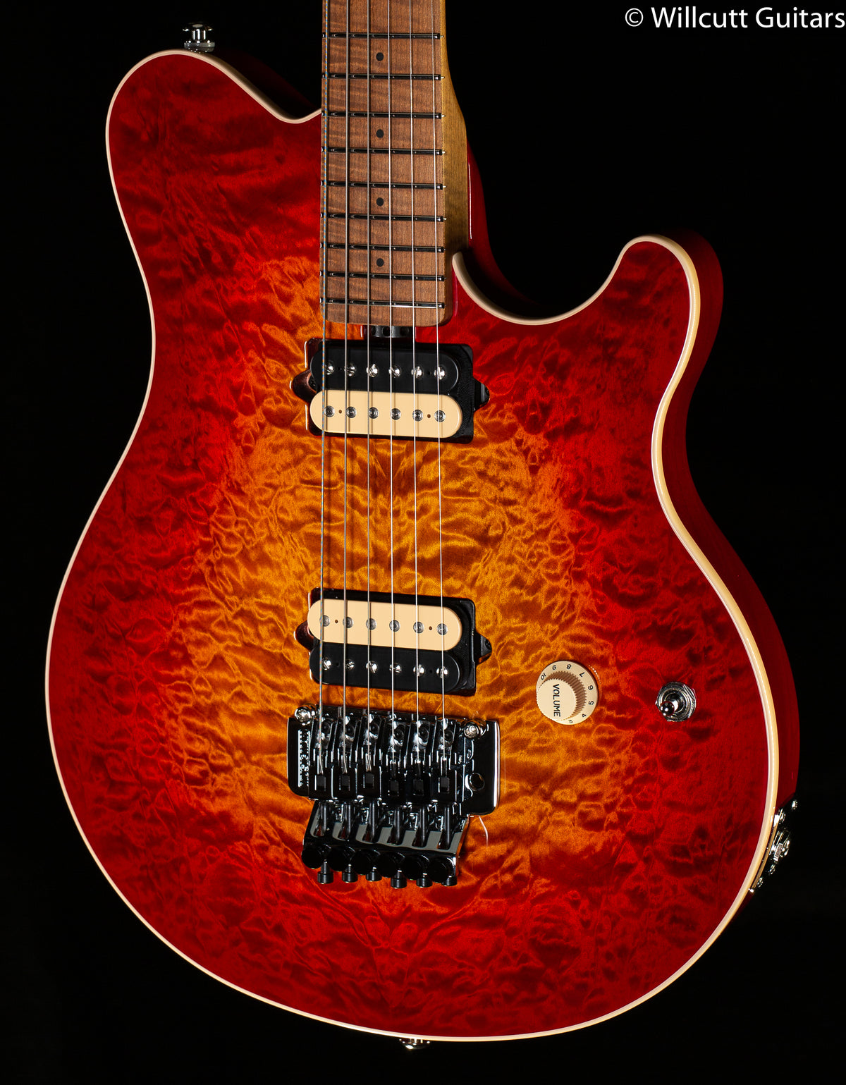 Ernie Ball Music Man Willcutt Limited Axis Lava Burst Quilt Floyd Rose (258)