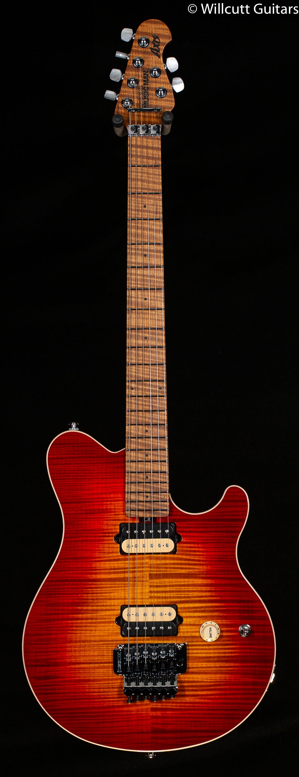 Ernie Ball Music Man Willcutt Limited Axis Lava Burst Flame Floyd Rose (302)