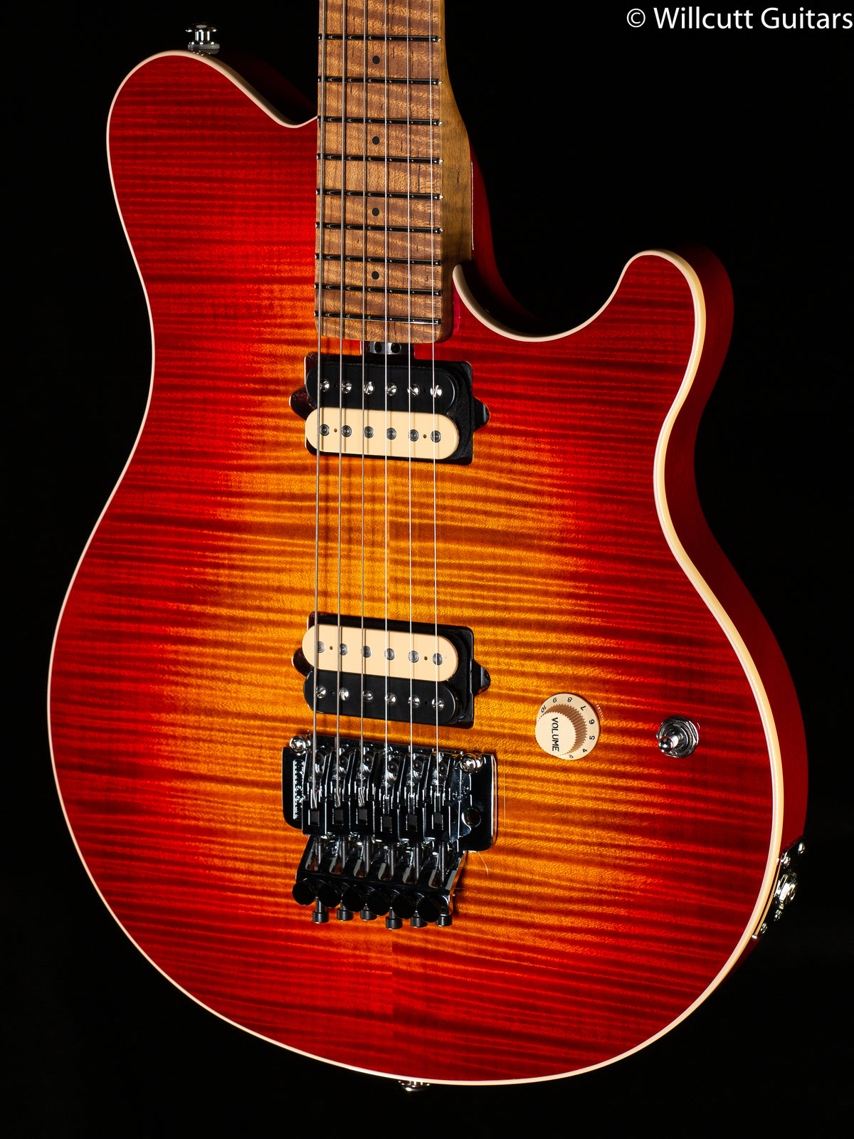 Ernie Ball Music Man Willcutt Limited Axis Lava Burst Flame Floyd Rose (302)