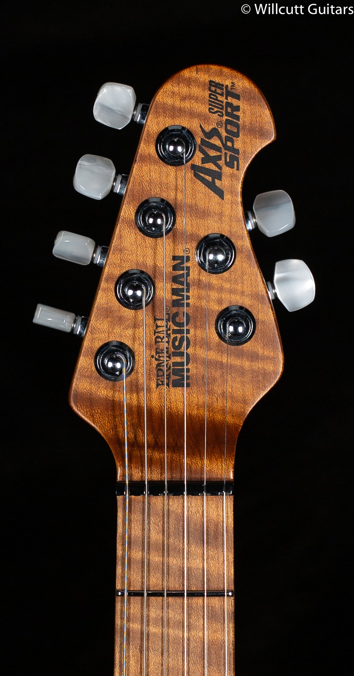 Ernie Ball Music Man Axis Super Sport Trem Yucatan Blue Flame