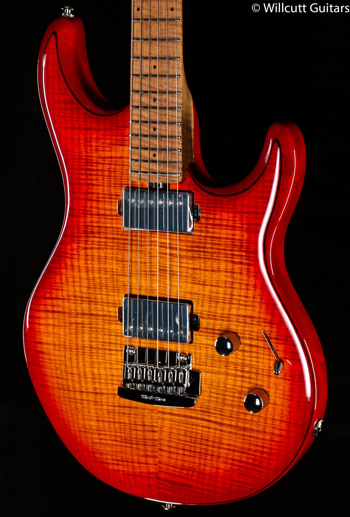 Ernie Ball Music Man Luke III HH Lava Burst Flame Willcutt Limited (364)