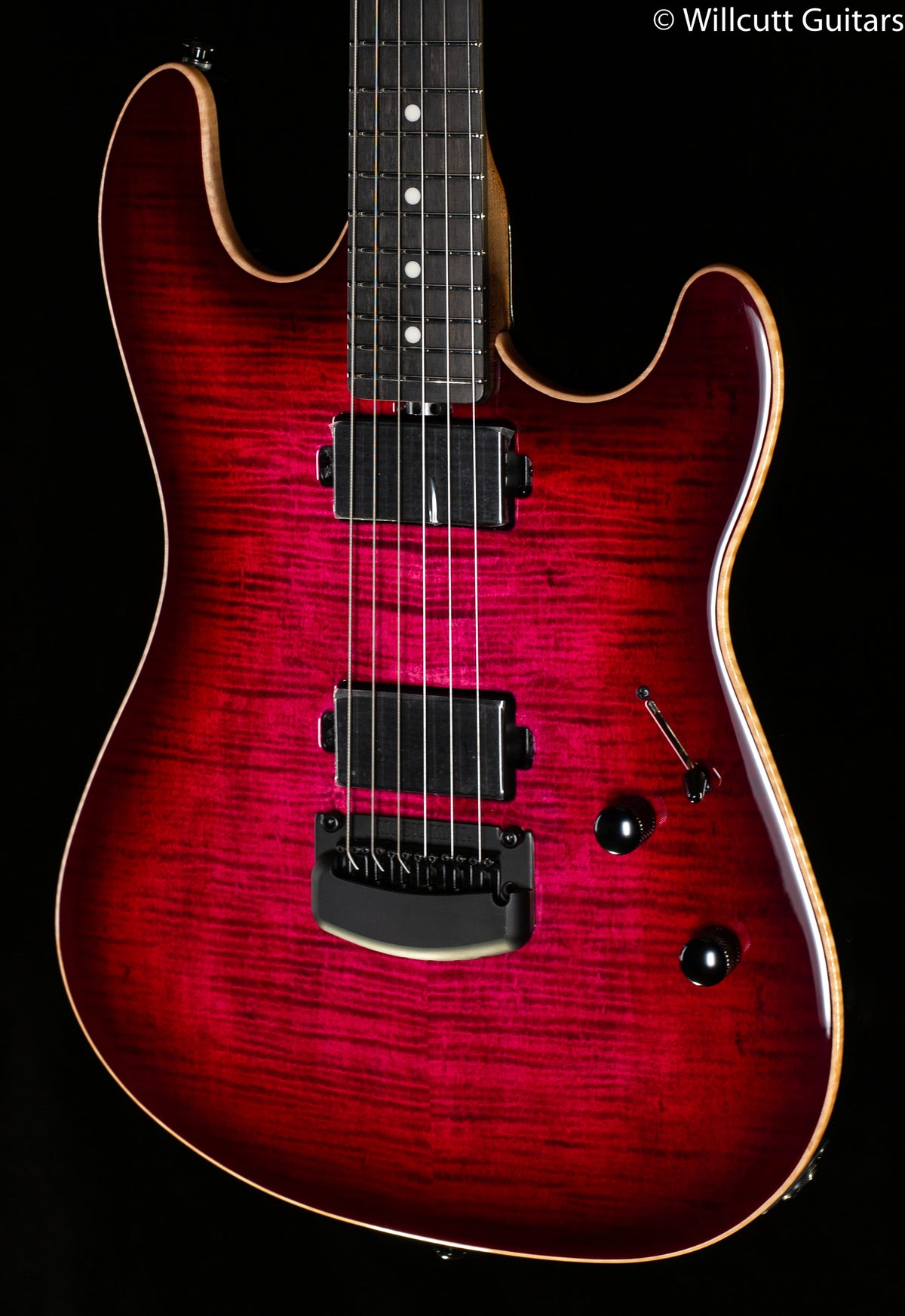 Ernie Ball Music Man Sabre HT Trem Raspberry Burst (565) Willcutt Guitars