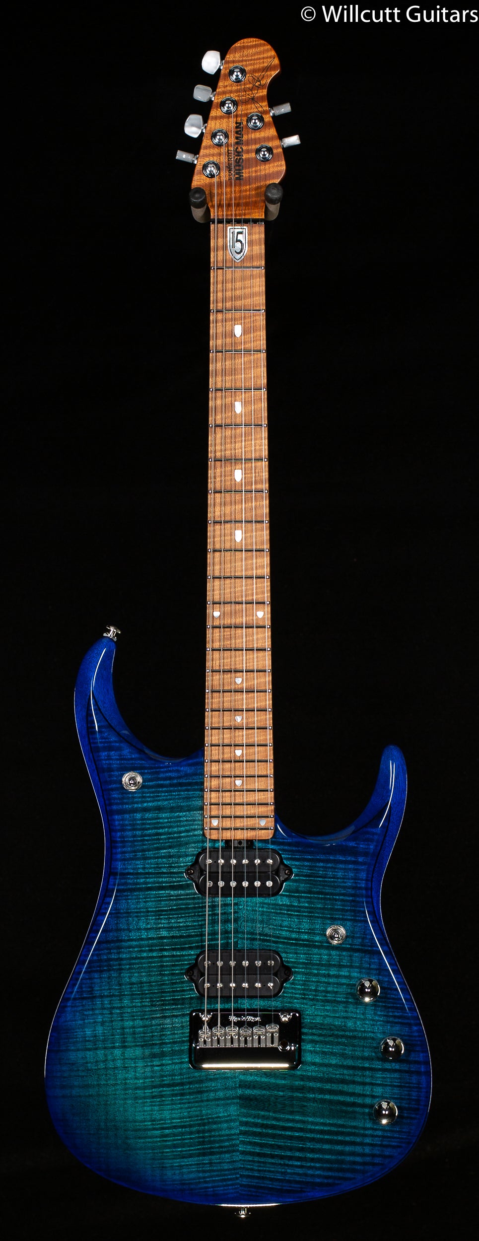 Ernie Ball Music Man JP15 Cerulean Paradise Flame