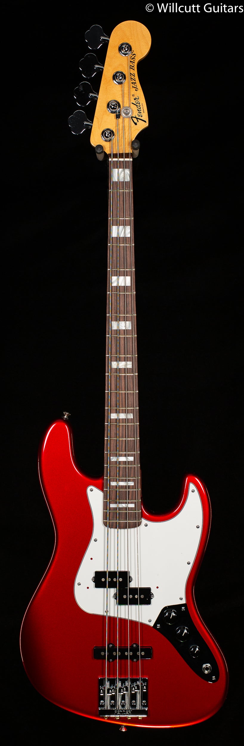 Fender Vintage Hot Rod &#39;70s Jazz Bass Candy Apple Red Rosewood Bass Guitar