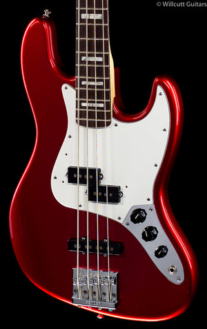 Fender Vintage Hot Rod '70s Jazz Bass Candy Apple Red Rosewood Bass Guitar