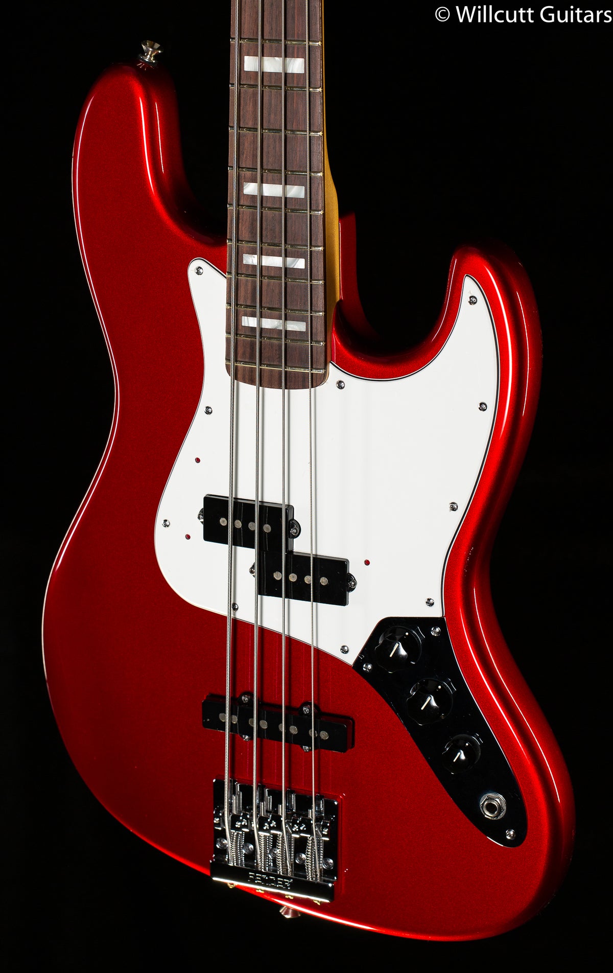 Fender Vintage Hot Rod &#39;70s Jazz Bass Candy Apple Red Rosewood Bass Guitar