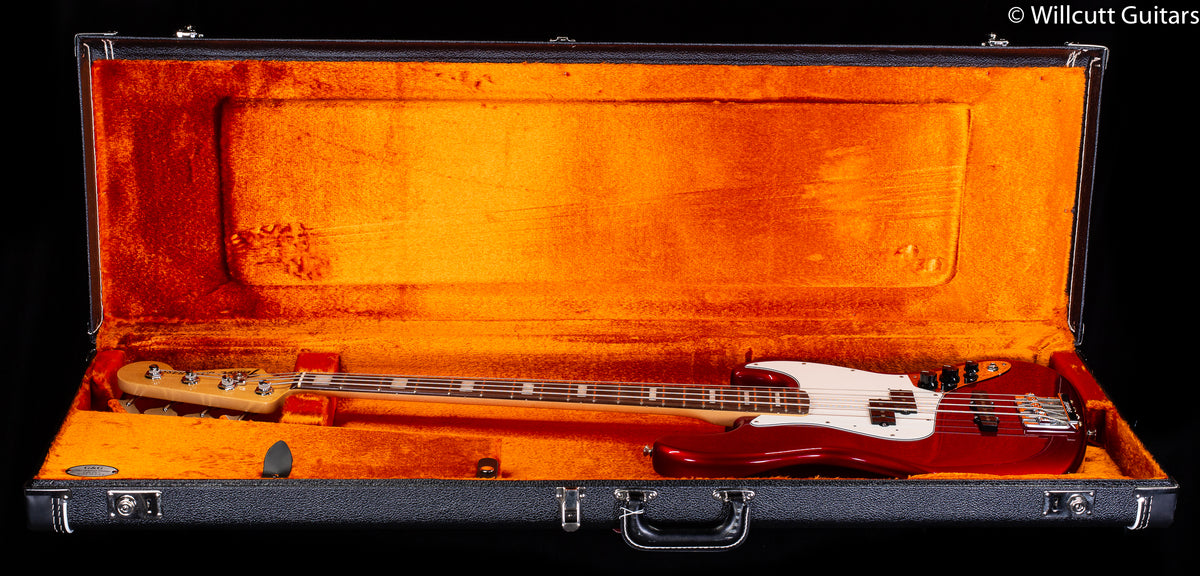 Fender Vintage Hot Rod &#39;70s Jazz Bass Candy Apple Red Rosewood Bass Guitar