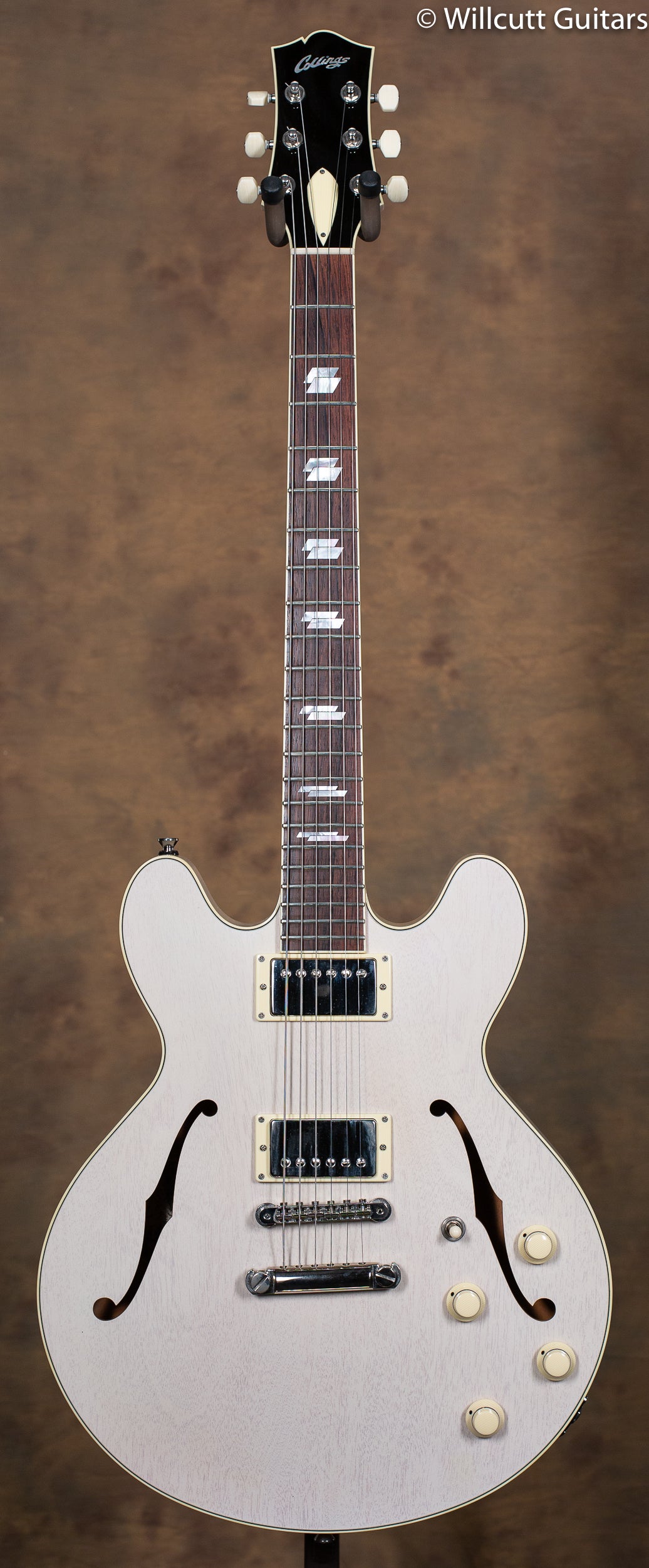 Collings I-35 Deluxe Vintage White Throbaks