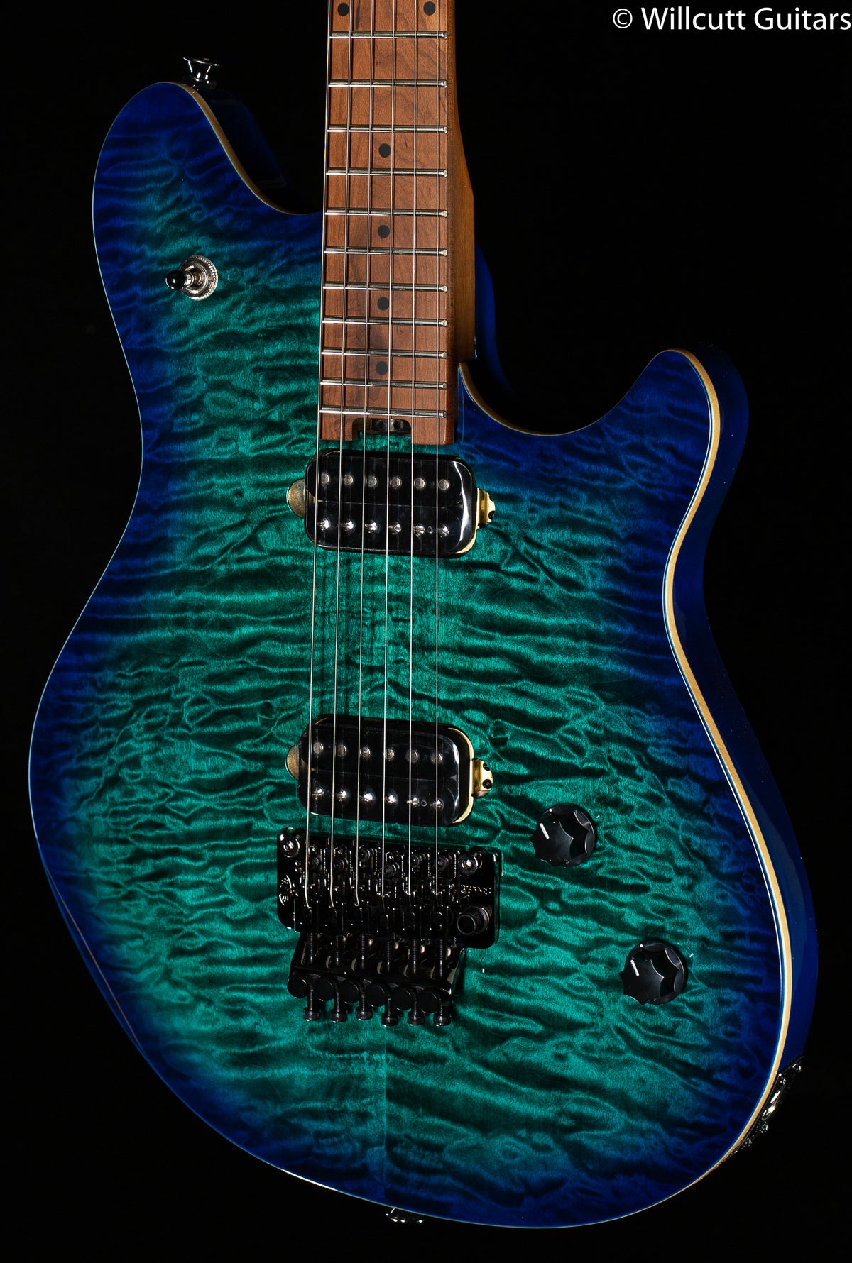 EVH Wolfgang® WG Standard QM, Baked Maple Fingerboard, Chlorine Burst